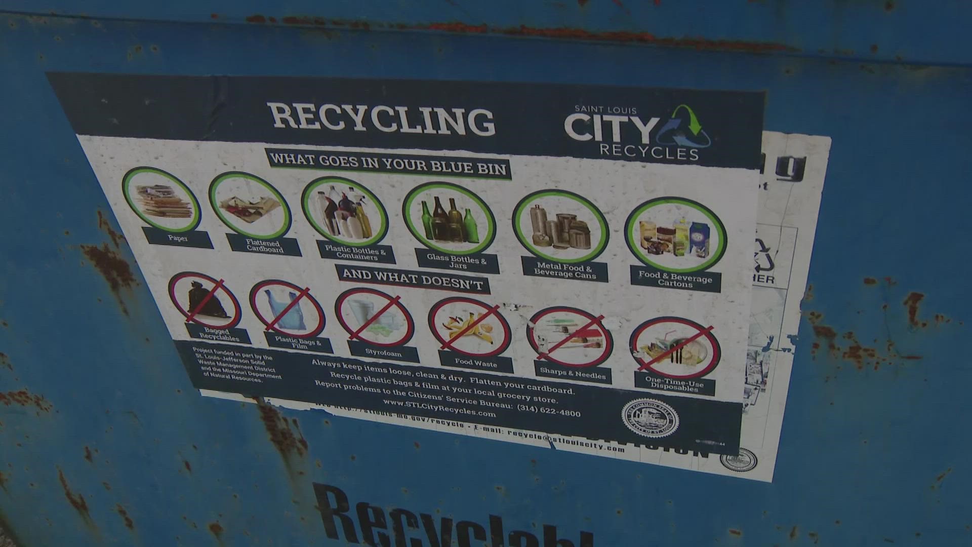 The city has stopped collecting some recycling but still keeps charging residents. We found out why.