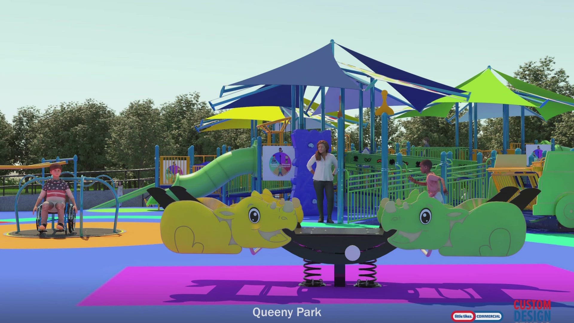 A local mom is teaming up with a nonprofit to build an inclusive playground in west St. Louis County. The project at Queeny Park has a $3.2 million price tag.