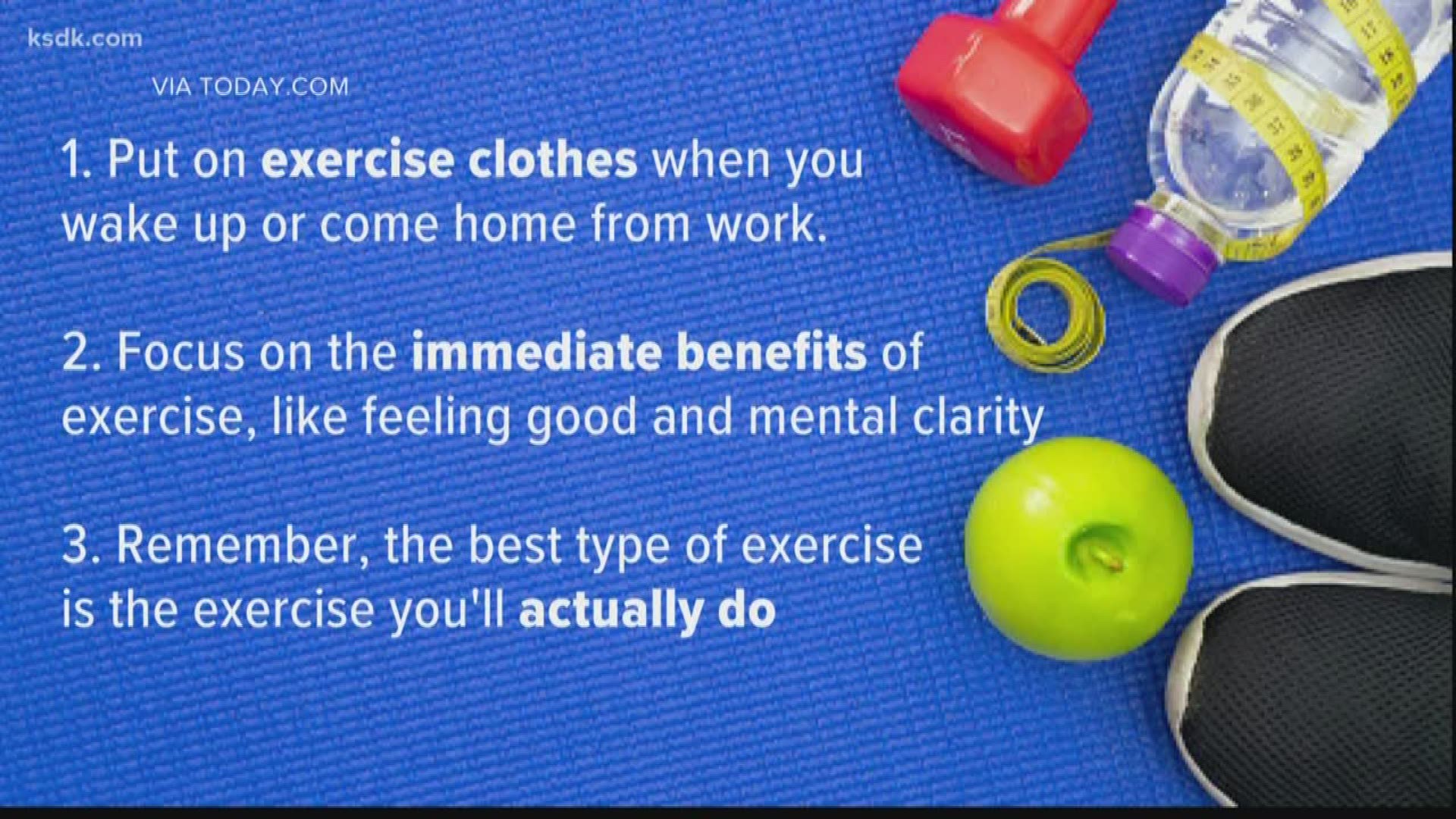 Here are some tips on keeping your fitness resolutions.