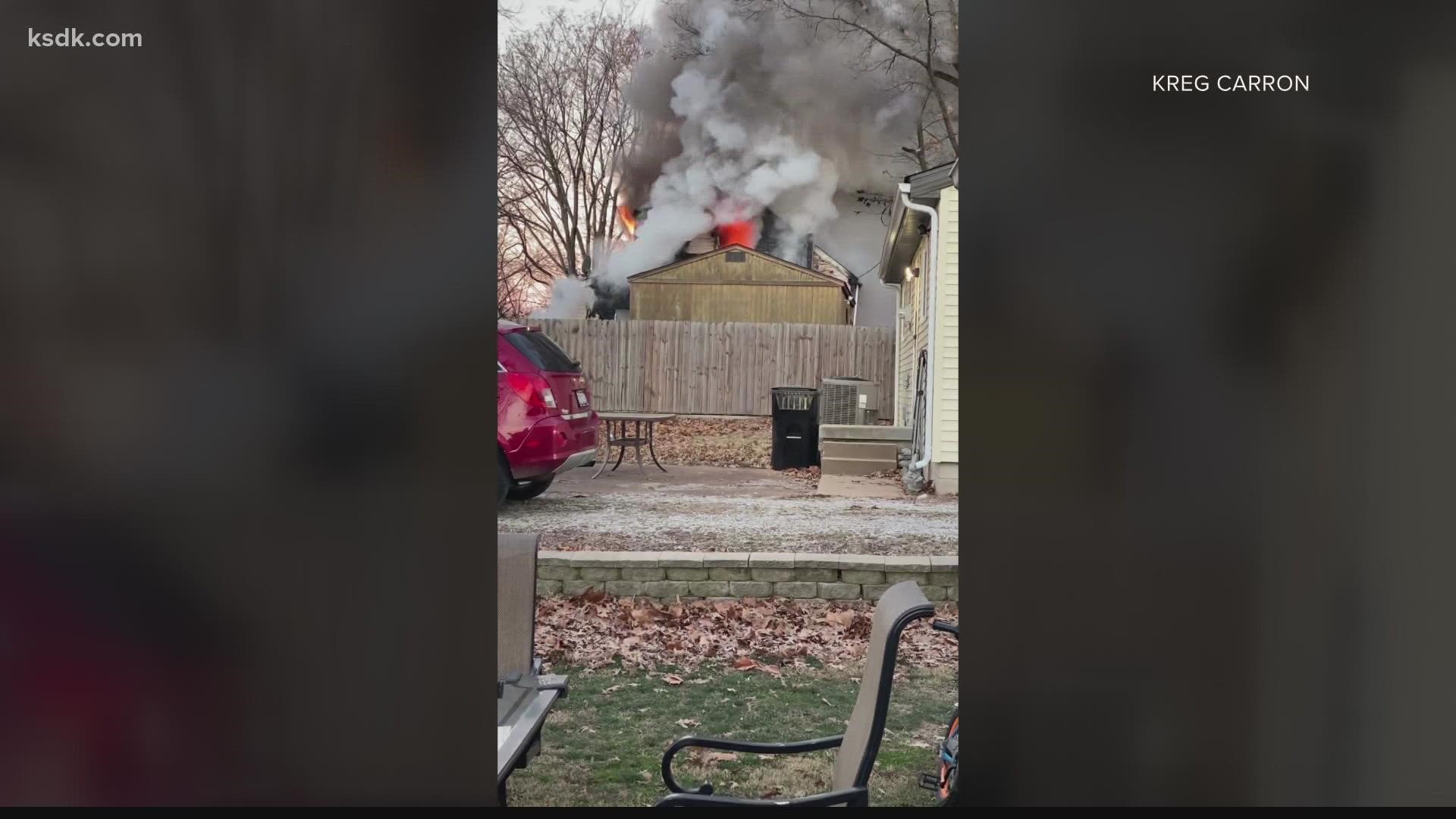 Firefighters in one Metro East community are being hailed as heroes after saving a child from a house fire that claimed one life.