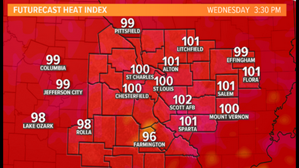 St. Louis weather Heat advisory, tracking hot temperatures