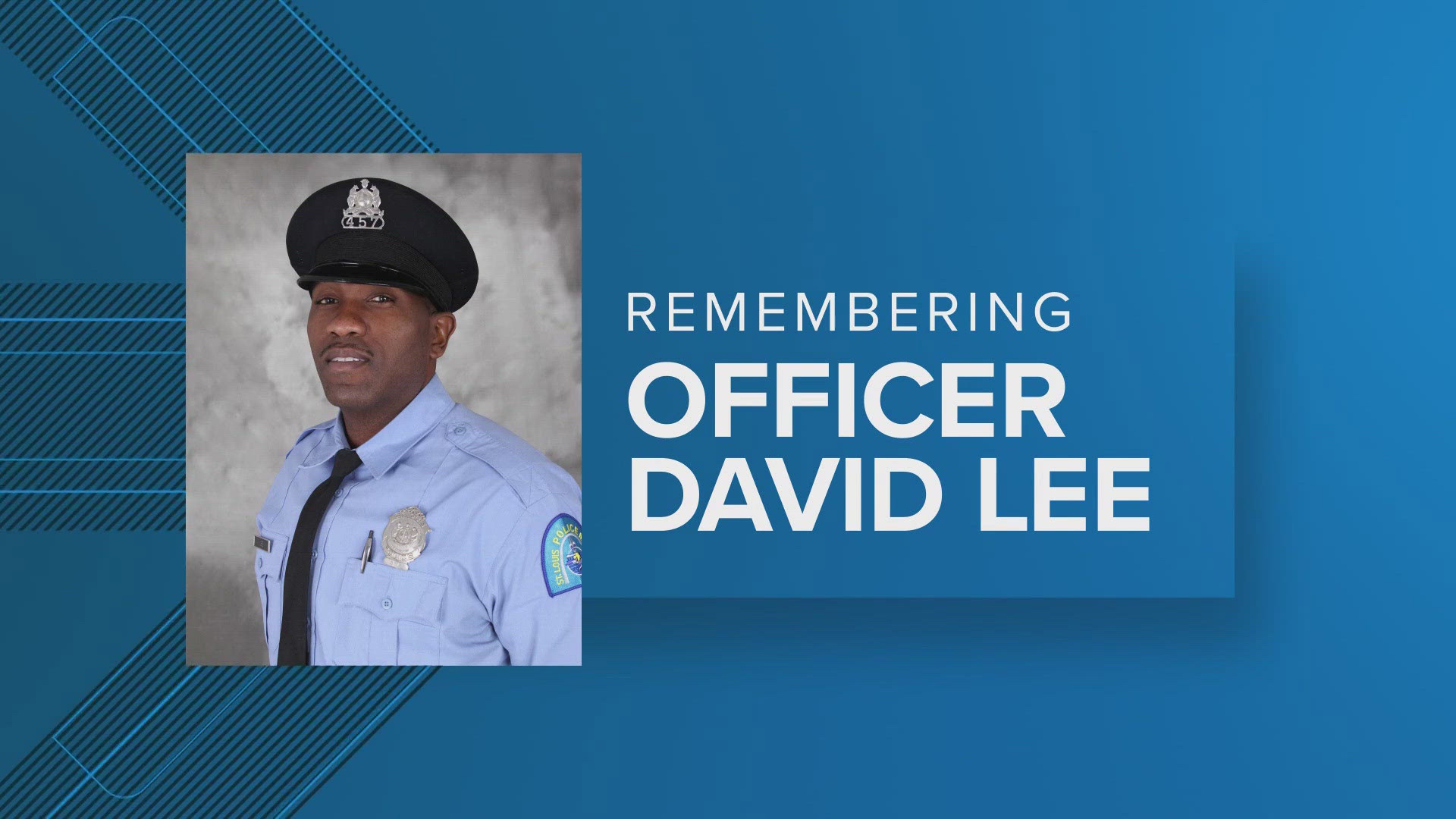 St. Louis police Officer David Lee was hit by a car at about 8:30 a.m. Sunday while responding to a crash. Officers detained the 24-year-old driver who hit him.