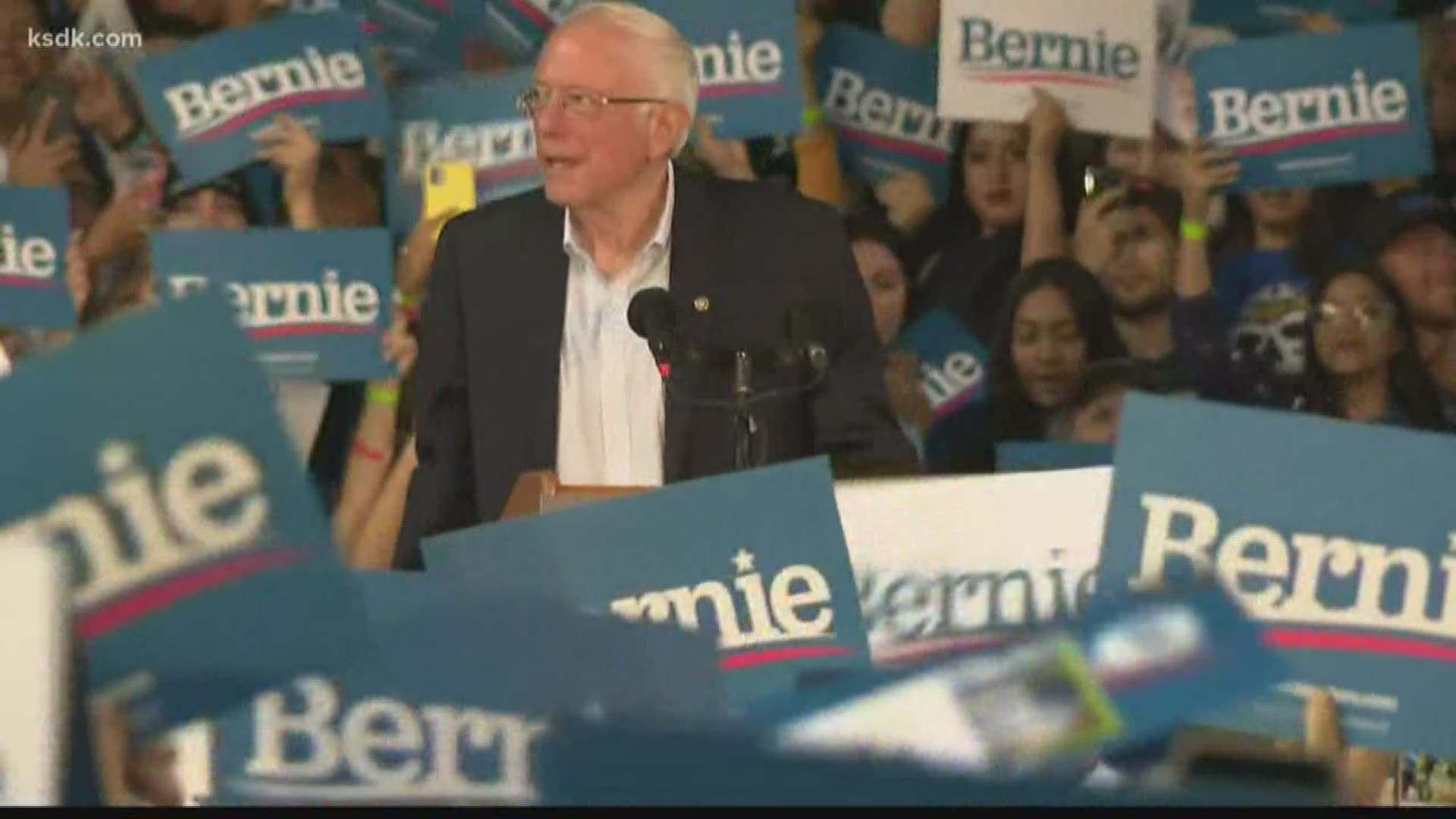 Democratic presidential candidates Joe Biden and Bernie Sanders coming