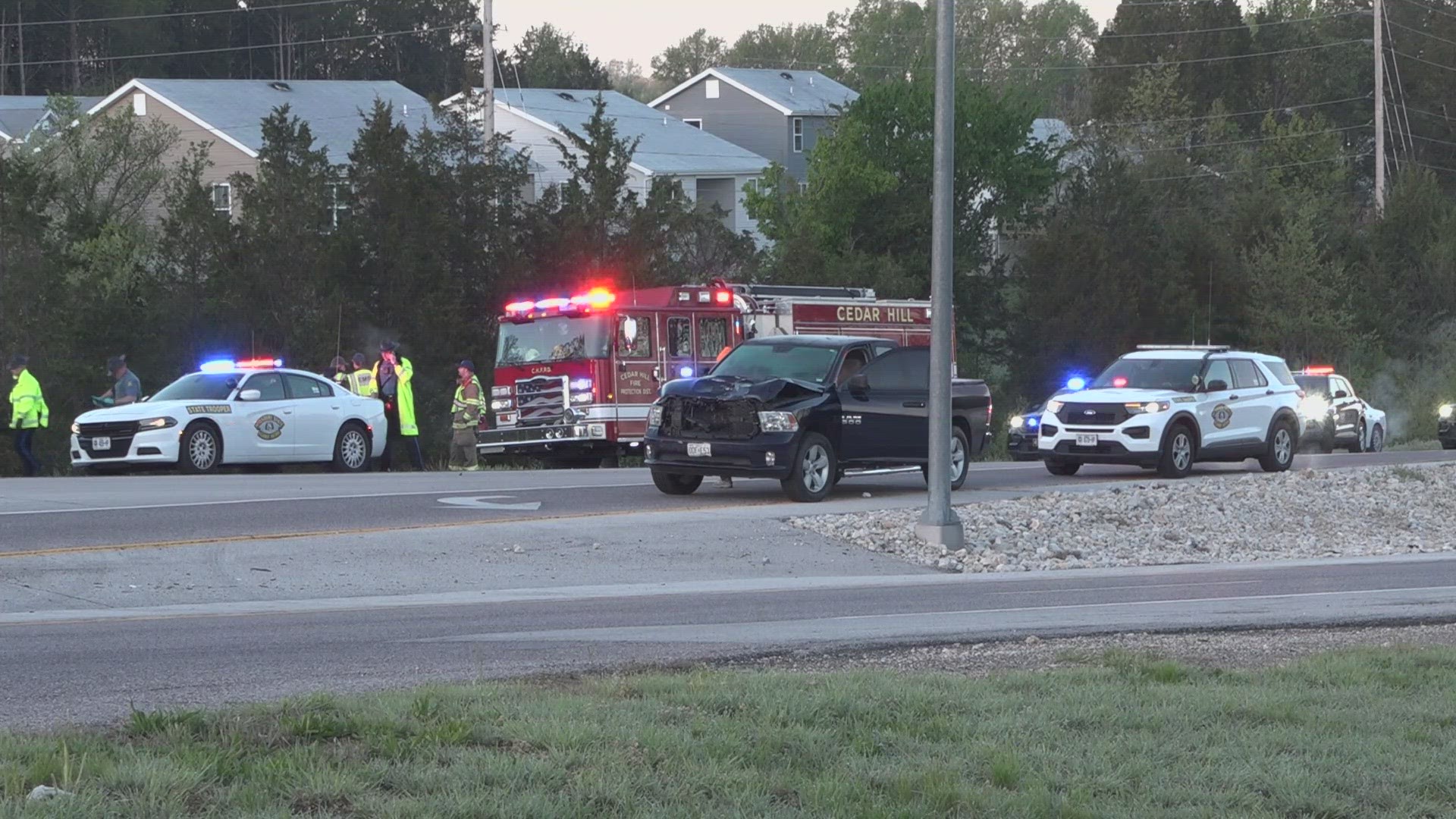 A man was struck and killed early Monday morning while standing in traffic on Missouri Route 30 in Jefferson County. All lanes have since reopened.