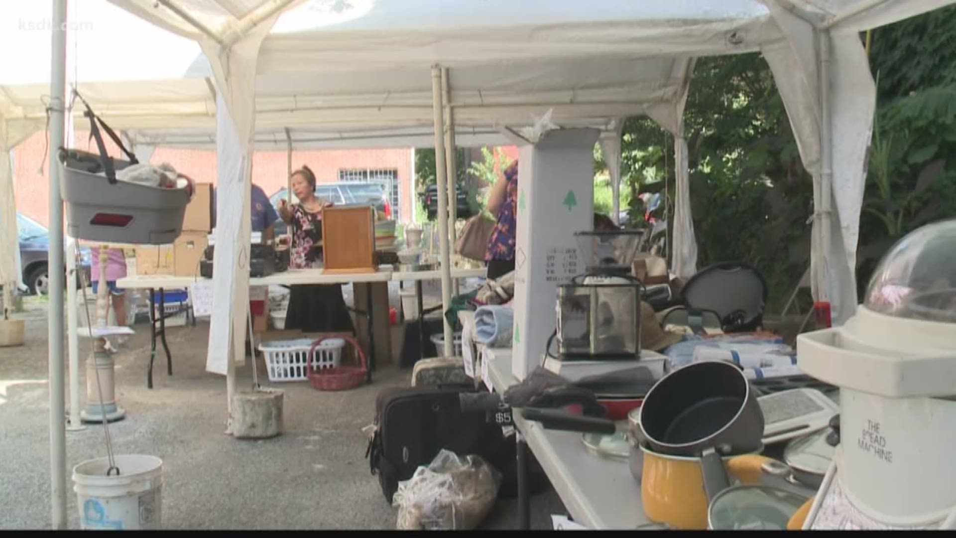 On Labor Day, the Cherokee Buddhist Temple hosted a yard sale and food festival.