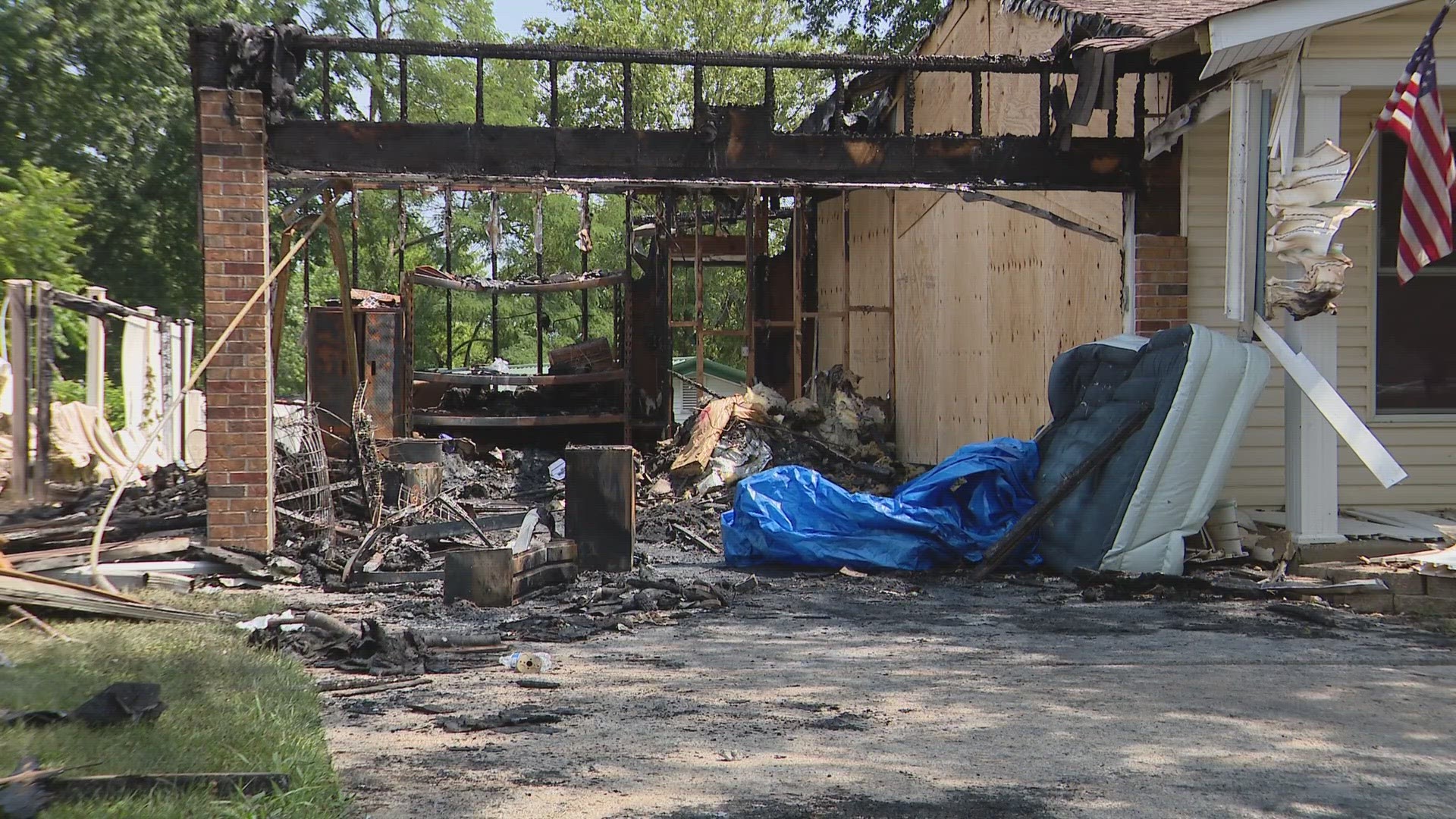 A man died early Wednesday in a fire at a home in unincorporated St. Charles County. Police identified him Wednesday afternoon as 49-year-old Steven Koelling.