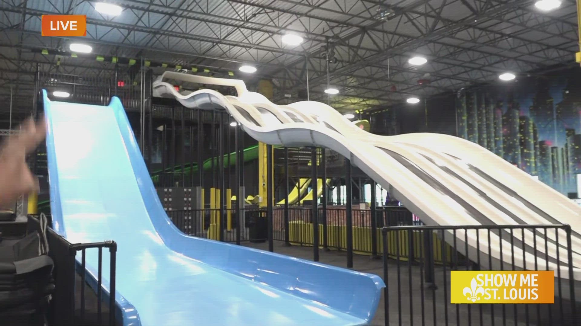 The world’s first Indoor slide (with no water) and Sports Court Park designed for ALL ages.