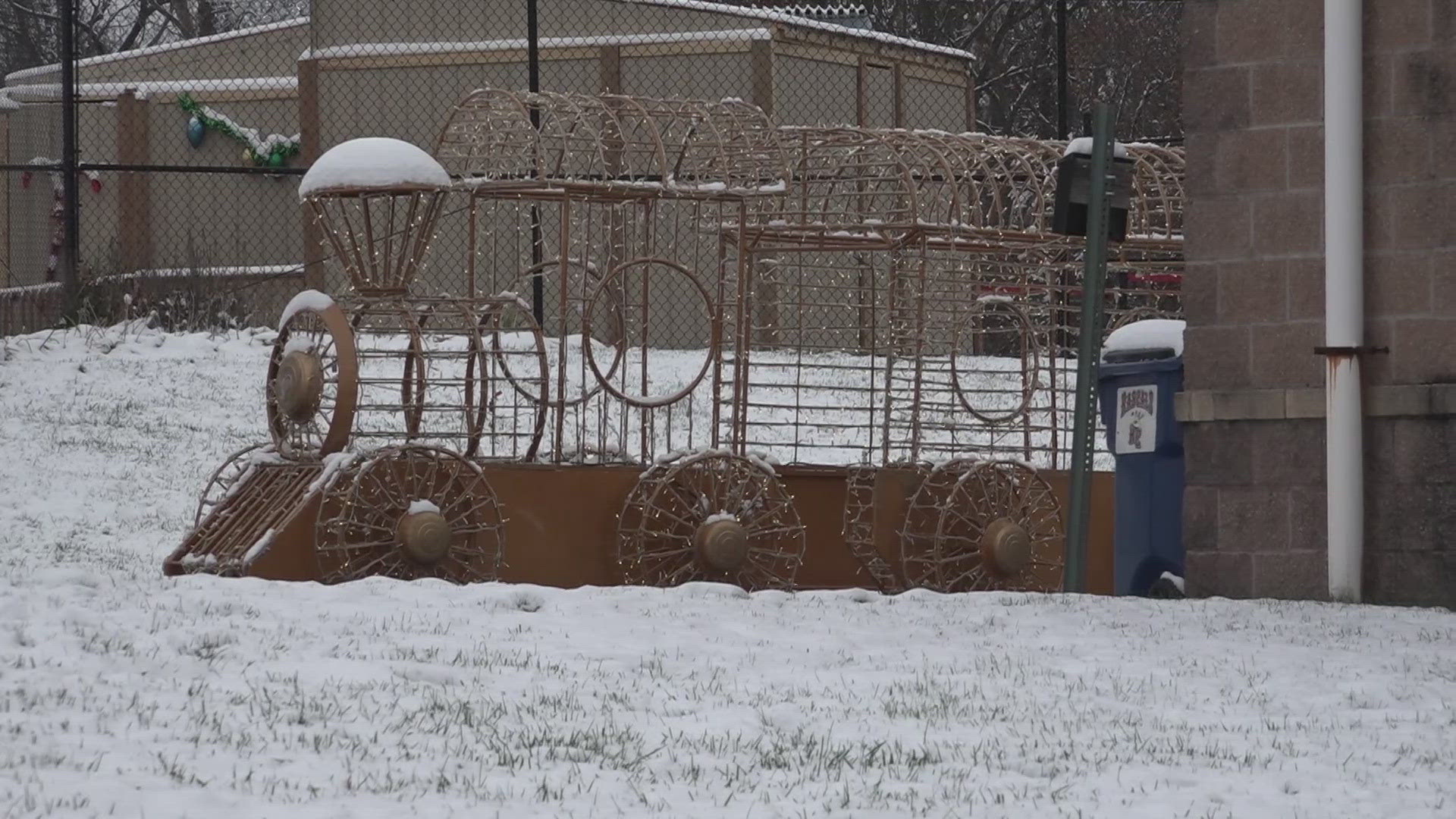 One person who had guests from out of town said there was ice on temporary flooring covering the playing surface at CarShield Field and no live entertainment.