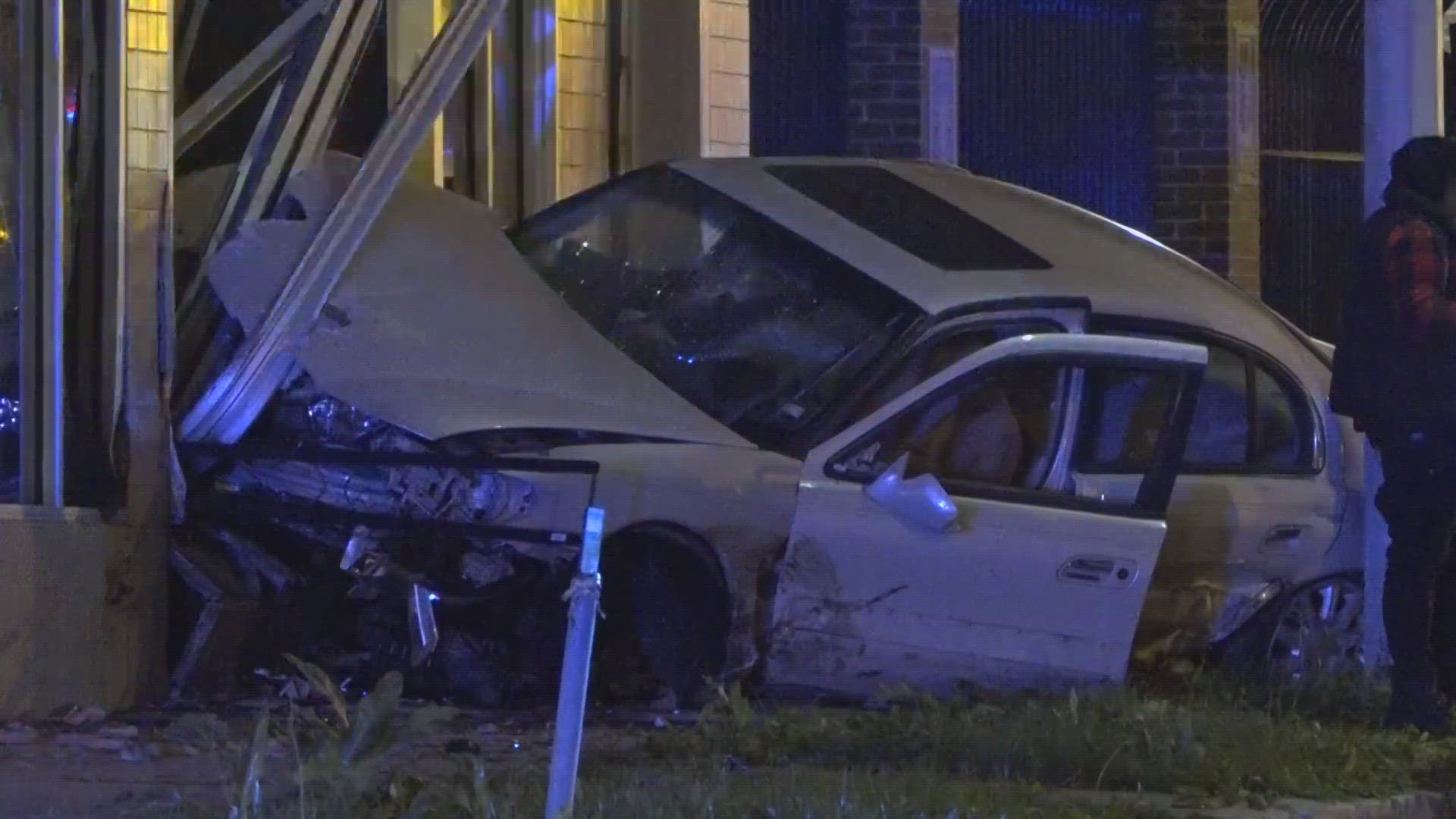 A three-car crash in downtown St. Louis sent several people to the hospital early Thursday. It happened at MLK Drive and Jefferson Avenue.