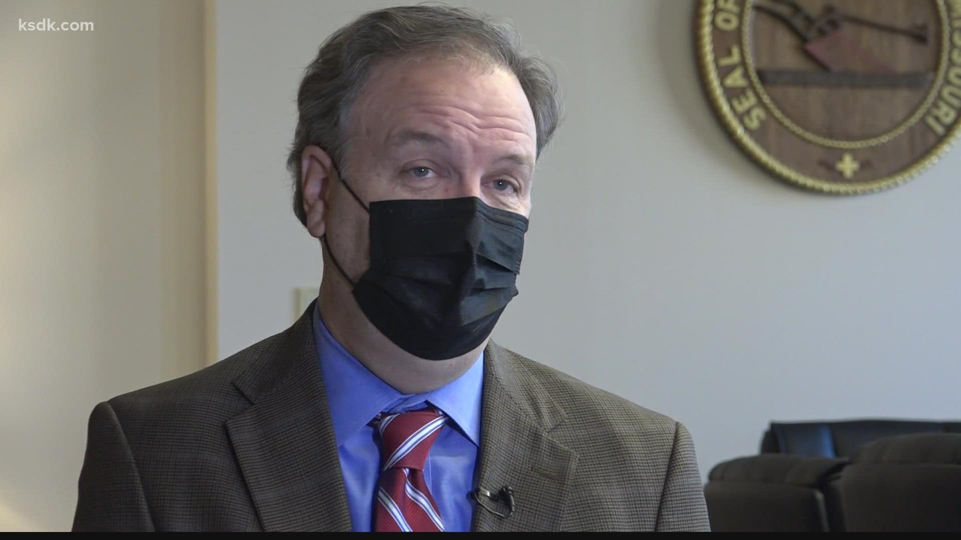 With the new variant top of mind, we talked to St. Louis County Executive Sam Page. He said he still believes masks and the vaccine are the answer.