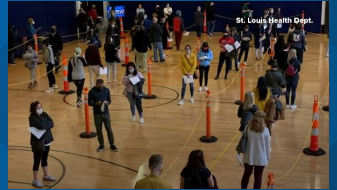 Day 2 Mass vaccine event at STLCC Forest Park