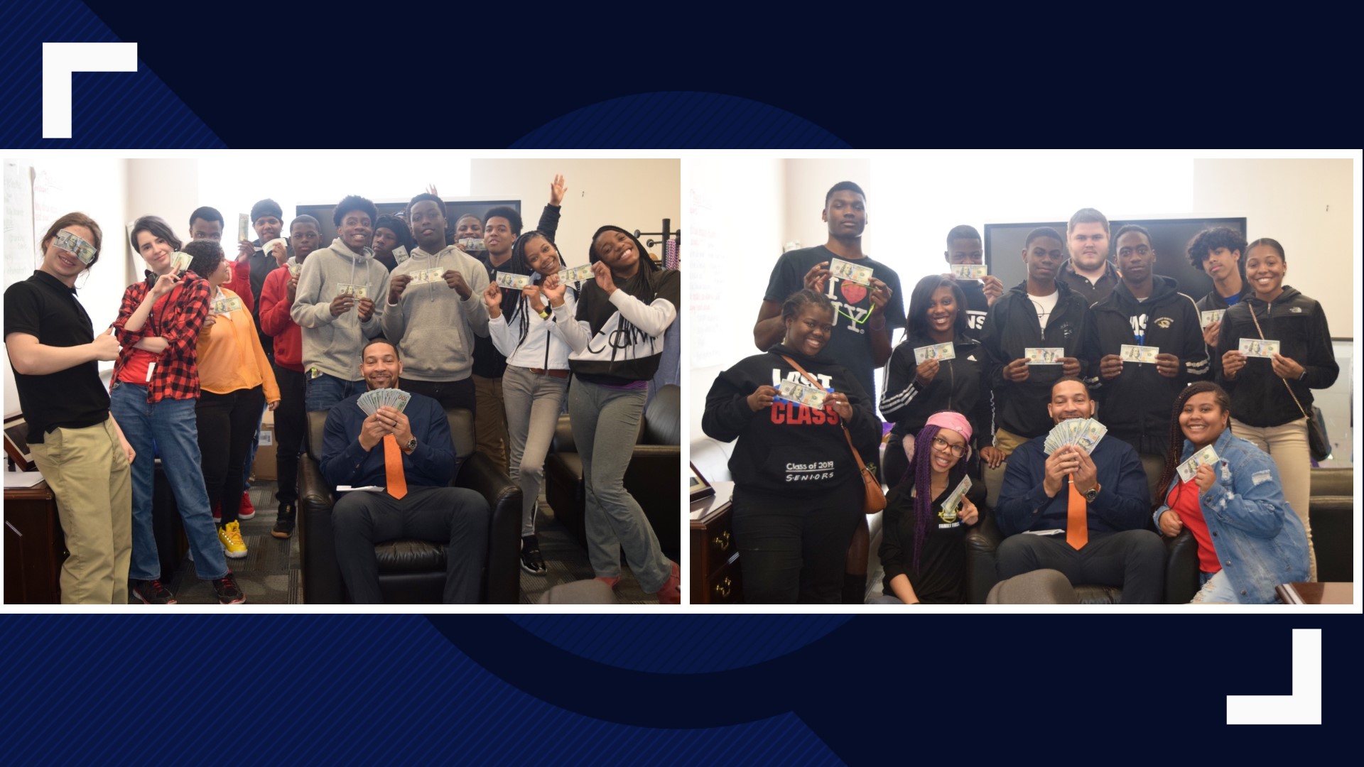 89 Carnahan High School students are 100 richer after perfect