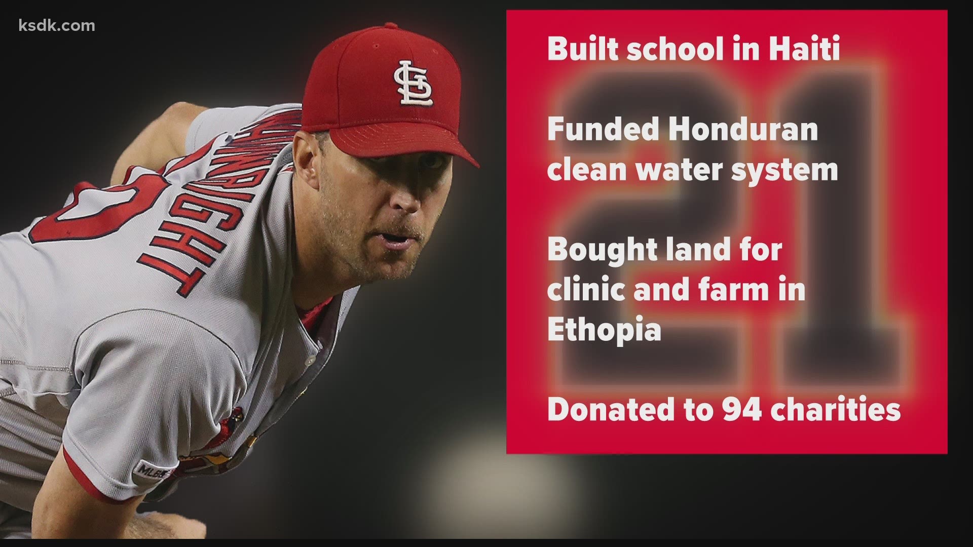 Wainwright took home the prestigious honor and is the latest in a long line of Cardinals to win the Roberto Clemente Award