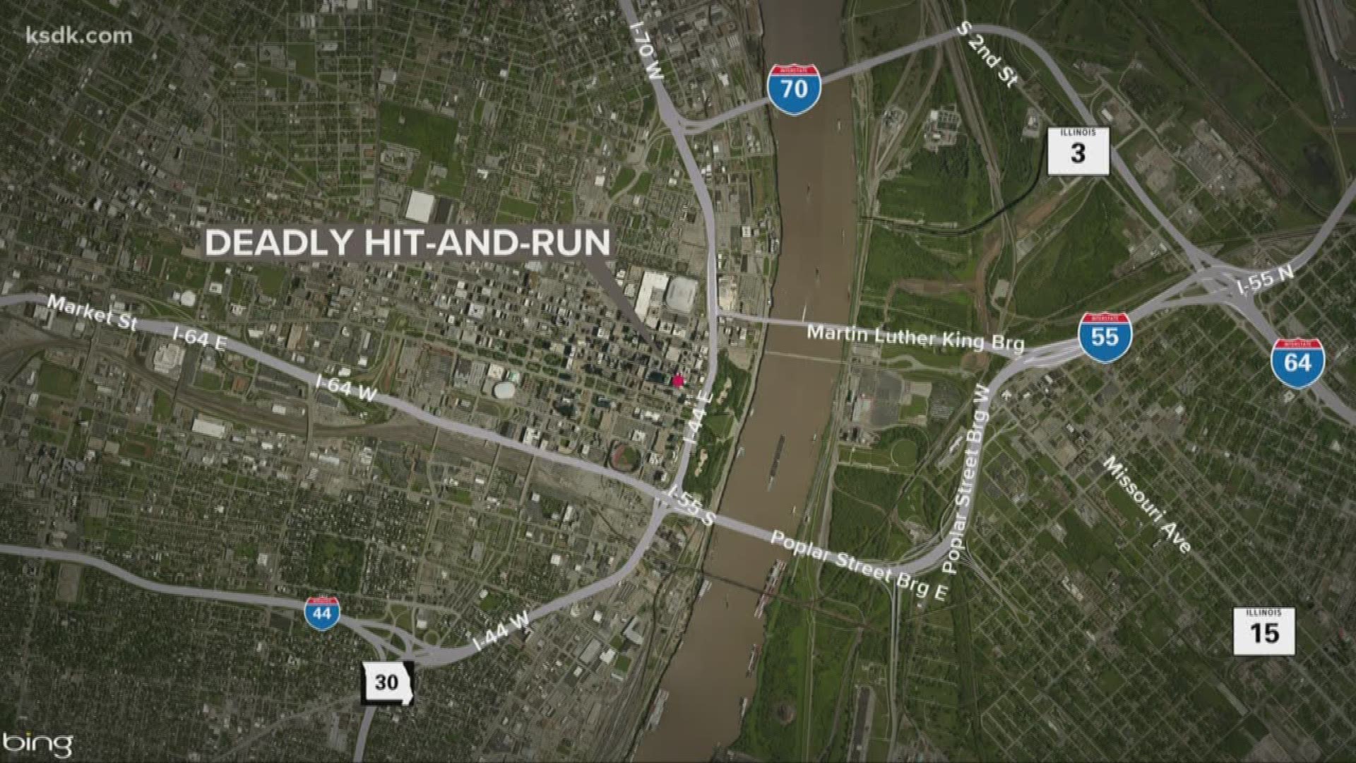 Woman killed in hit-and-run near Busch Stadium