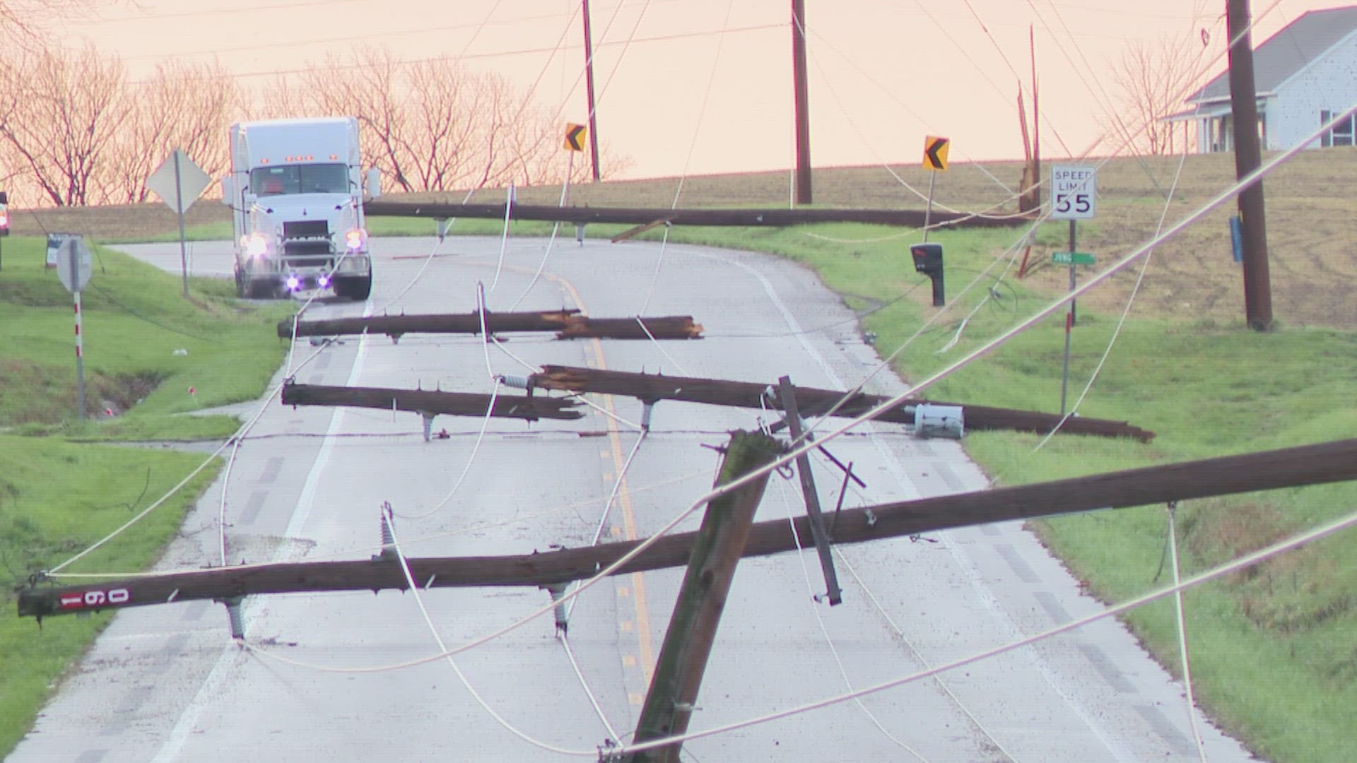 During the peak of the storms, Ameren Illinois said about one thousand customers were without power in Chester. That included an assisted living facility.