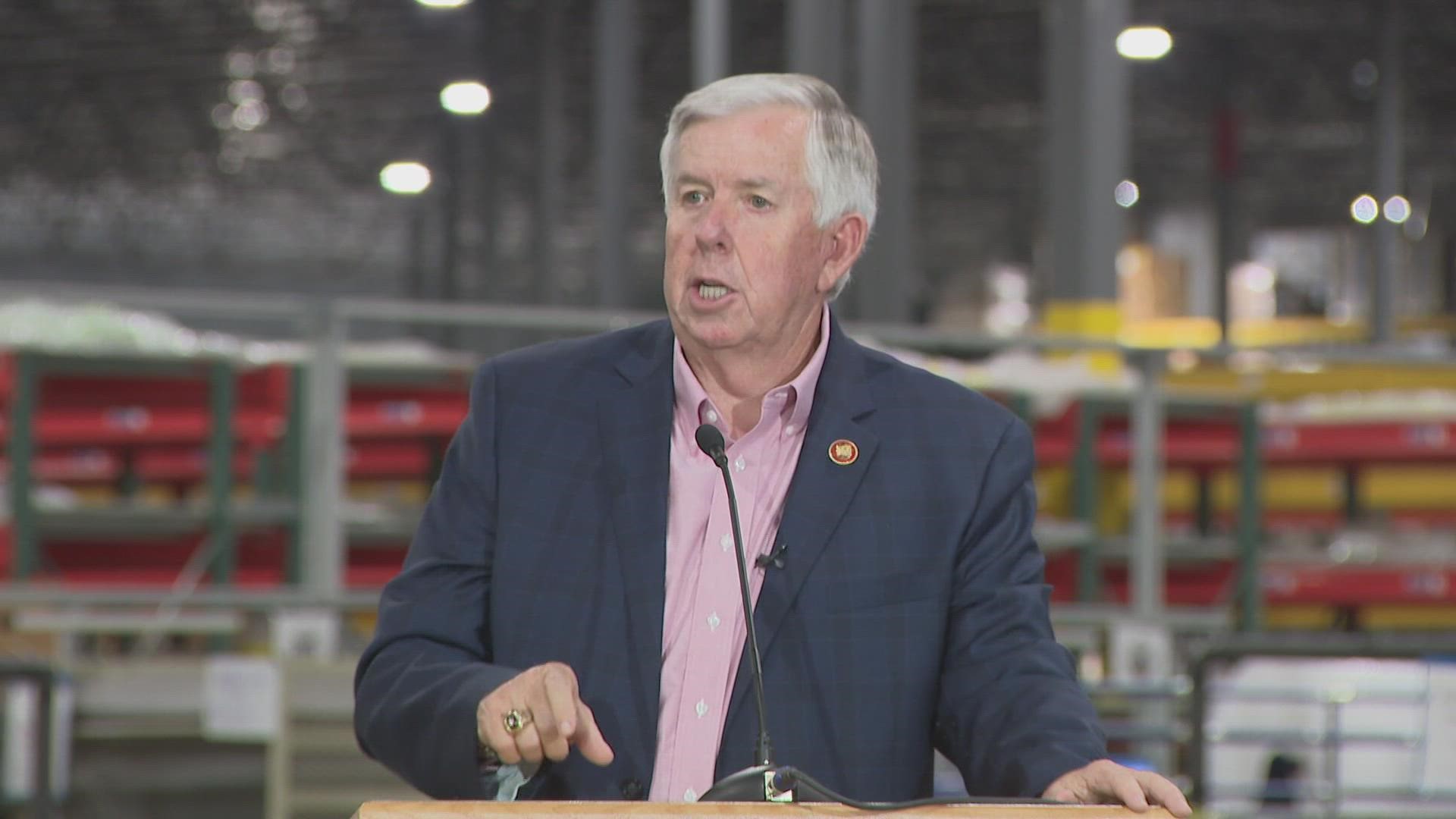 Missouri Governor Mike Parson's plan would cut state income taxes from 5.4% to 4.8% if passed.