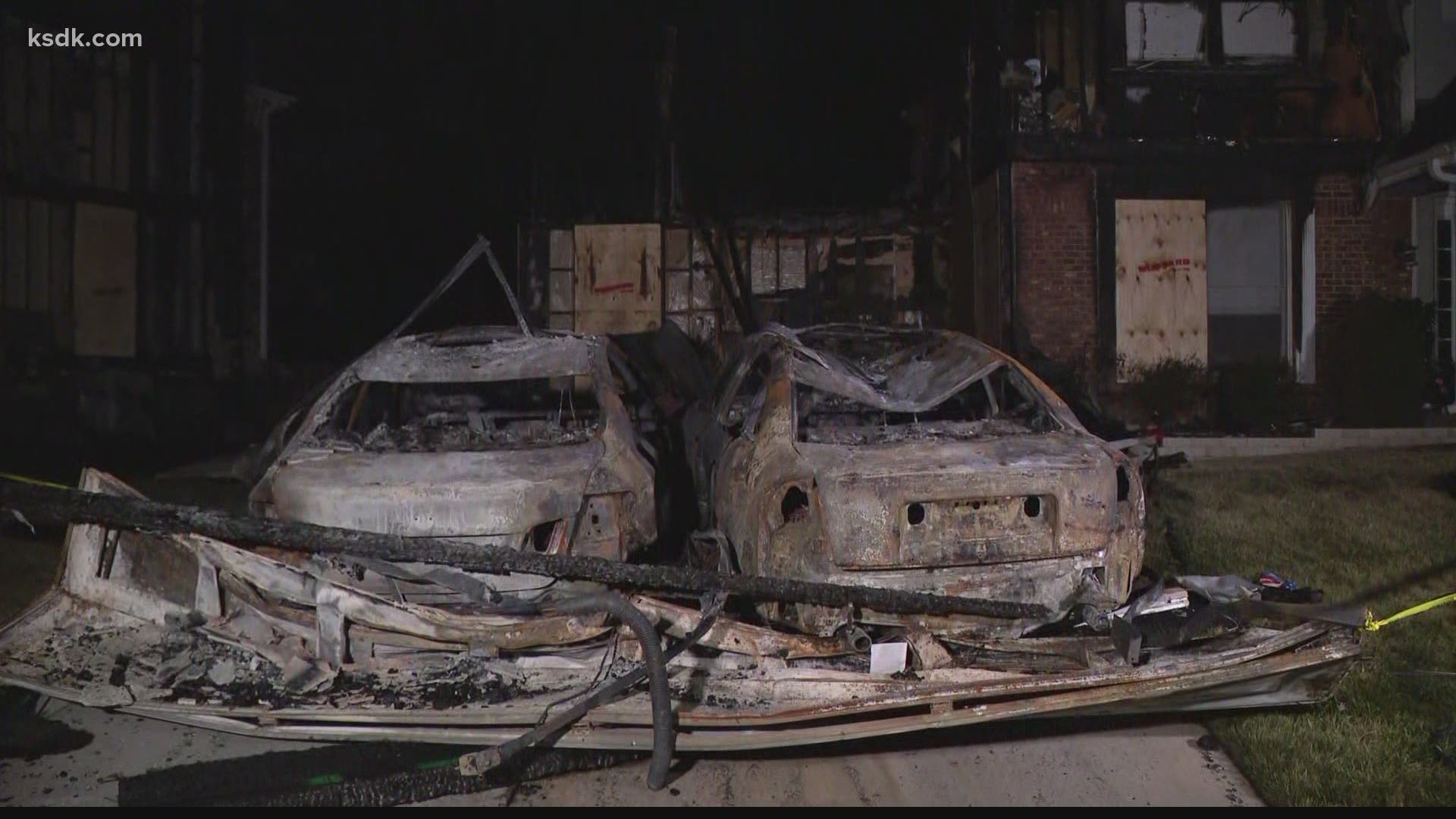 St. Charles firefighters warned that used fireworks can be dangerous after several fires burn down homes in the county