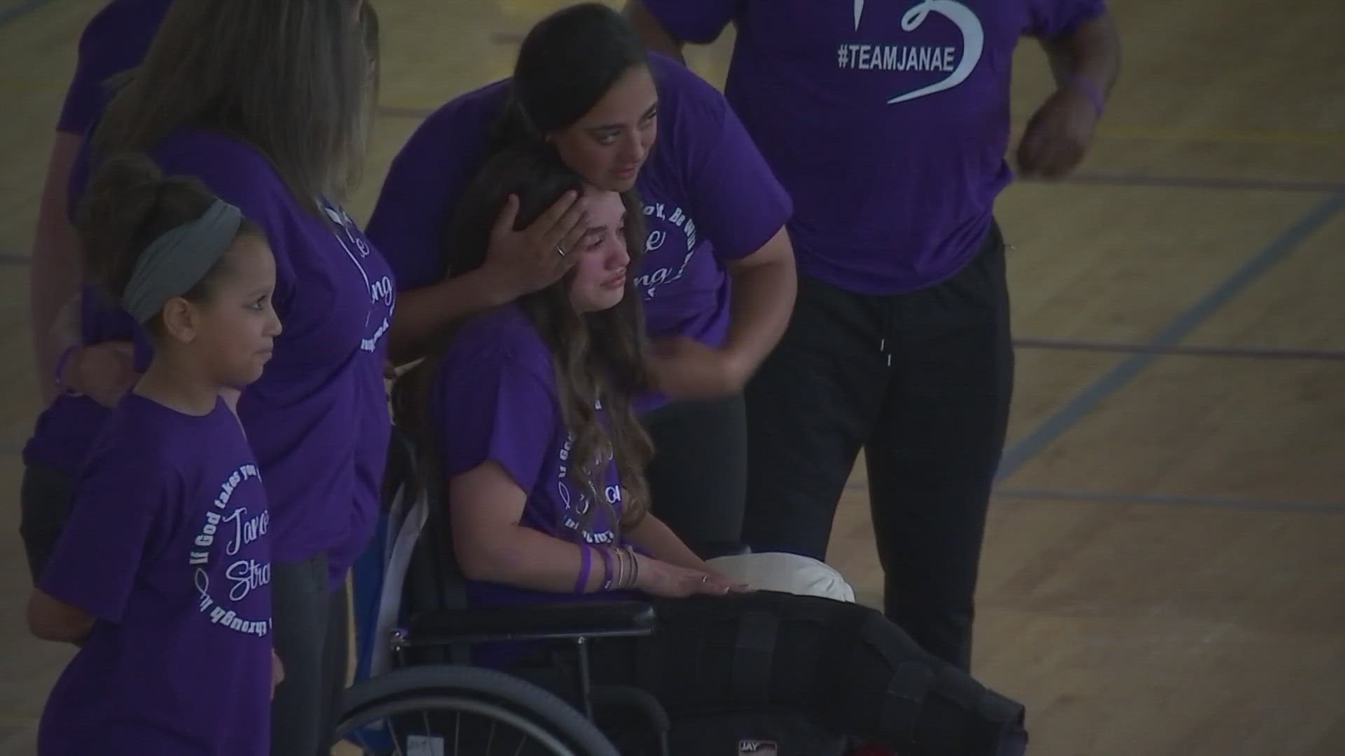 Janae Edmondson, who was in St. Louis for a volleyball tournament, was critically injured and lost both of her legs.