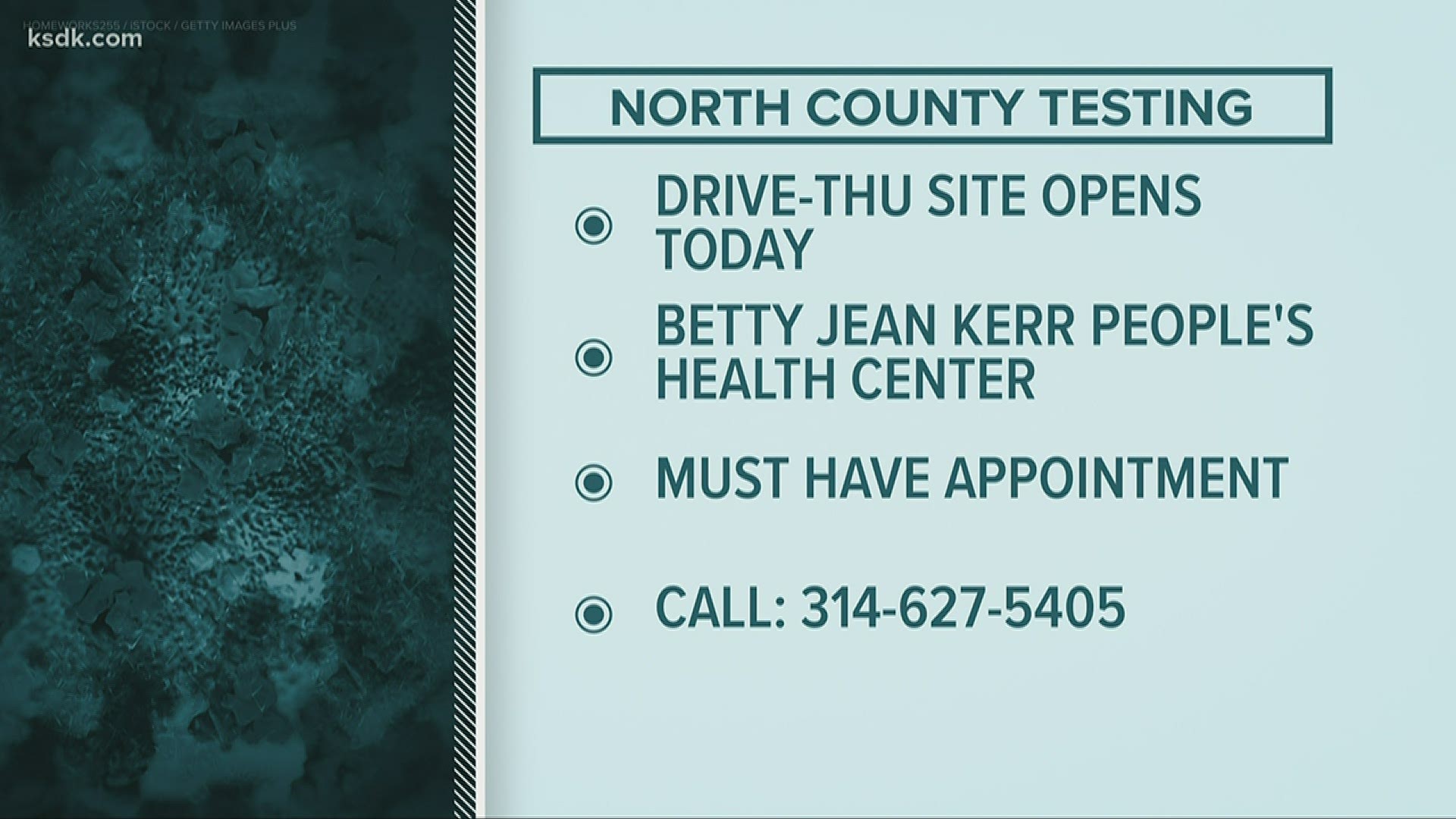 You can now go to the Betty Jean Kerr people's health center on west Florrisant