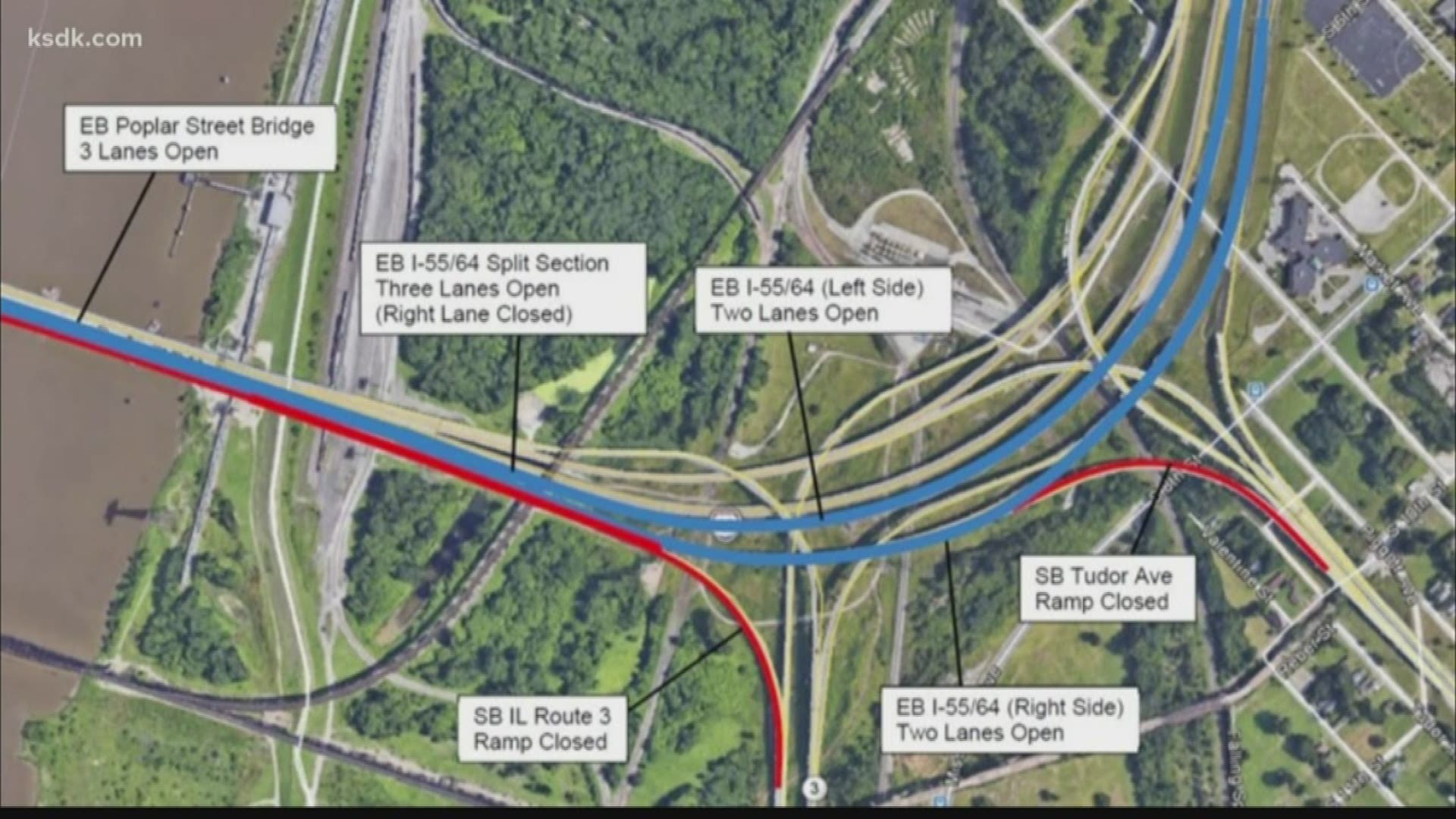 IDOT said the construction will last two weeks and all lanes will be back open by July 29.