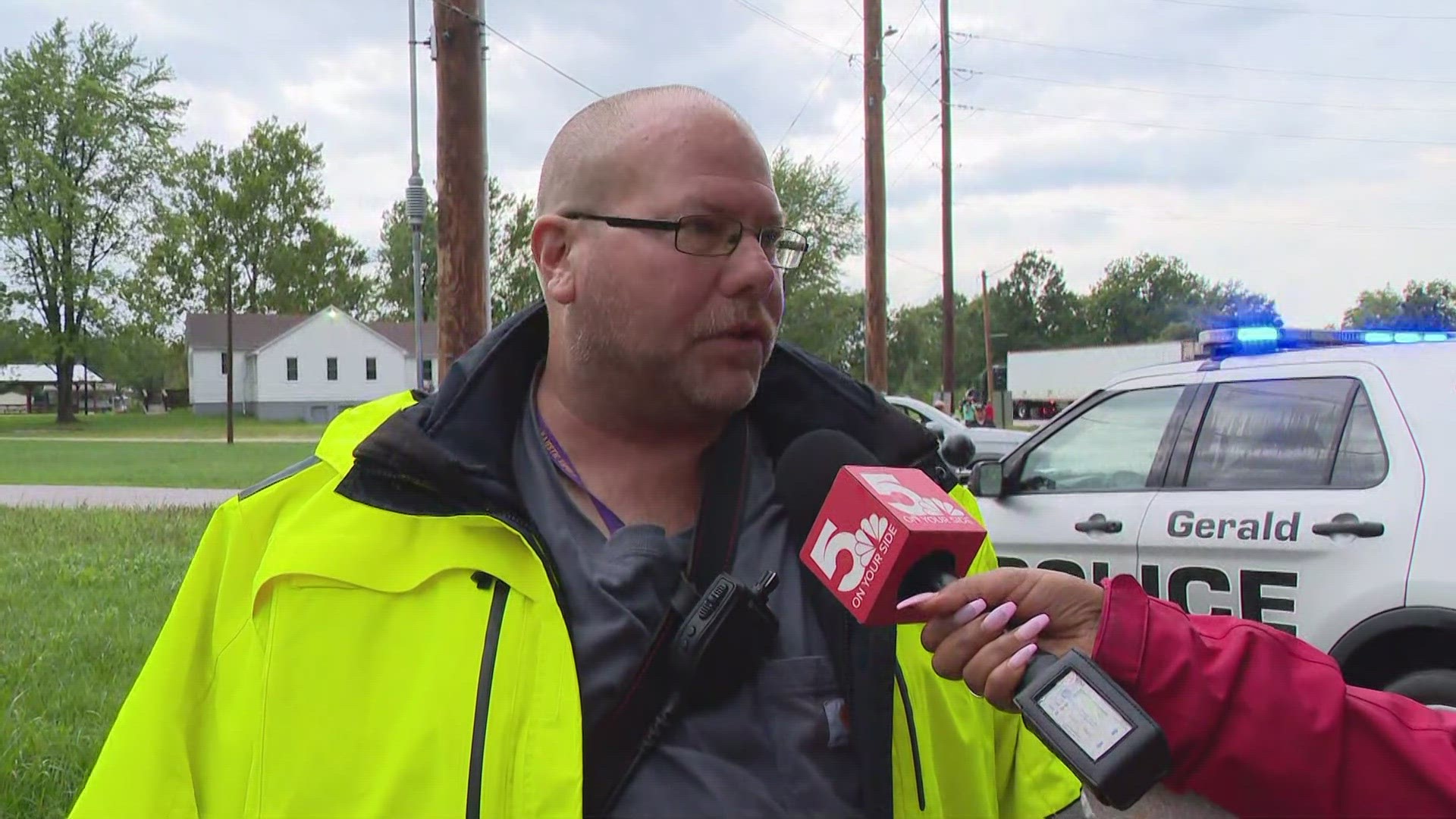 Stranded cars, flooding basements are what GeraldRosebud fire crews