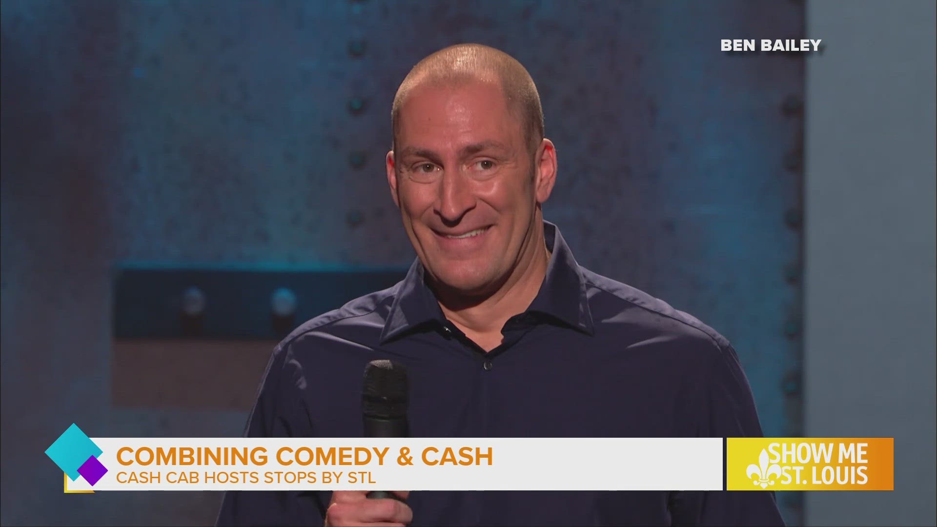 Cash Cab Host, Ben Bailey performing standup at the Westport Funny