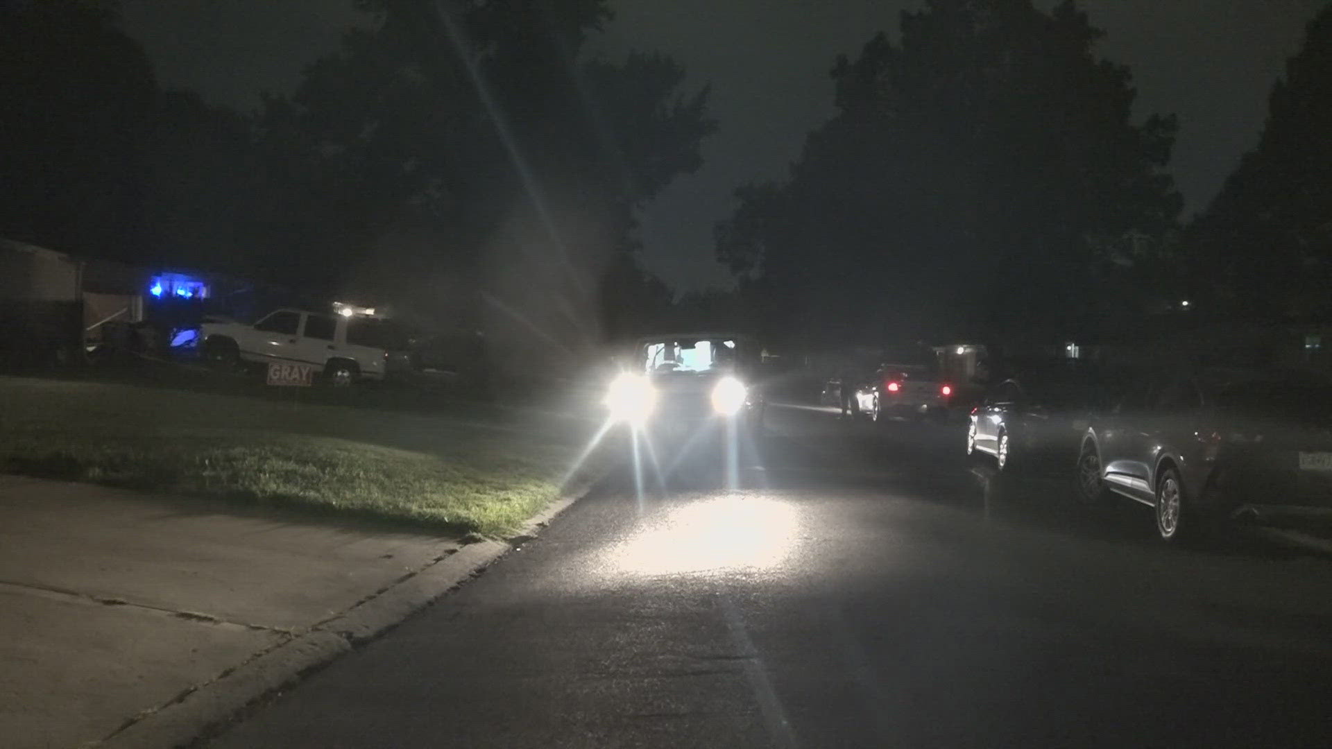 Police said the child was hospitalized with life-threatening injuries. A man was taken into custody in connection with the incident.