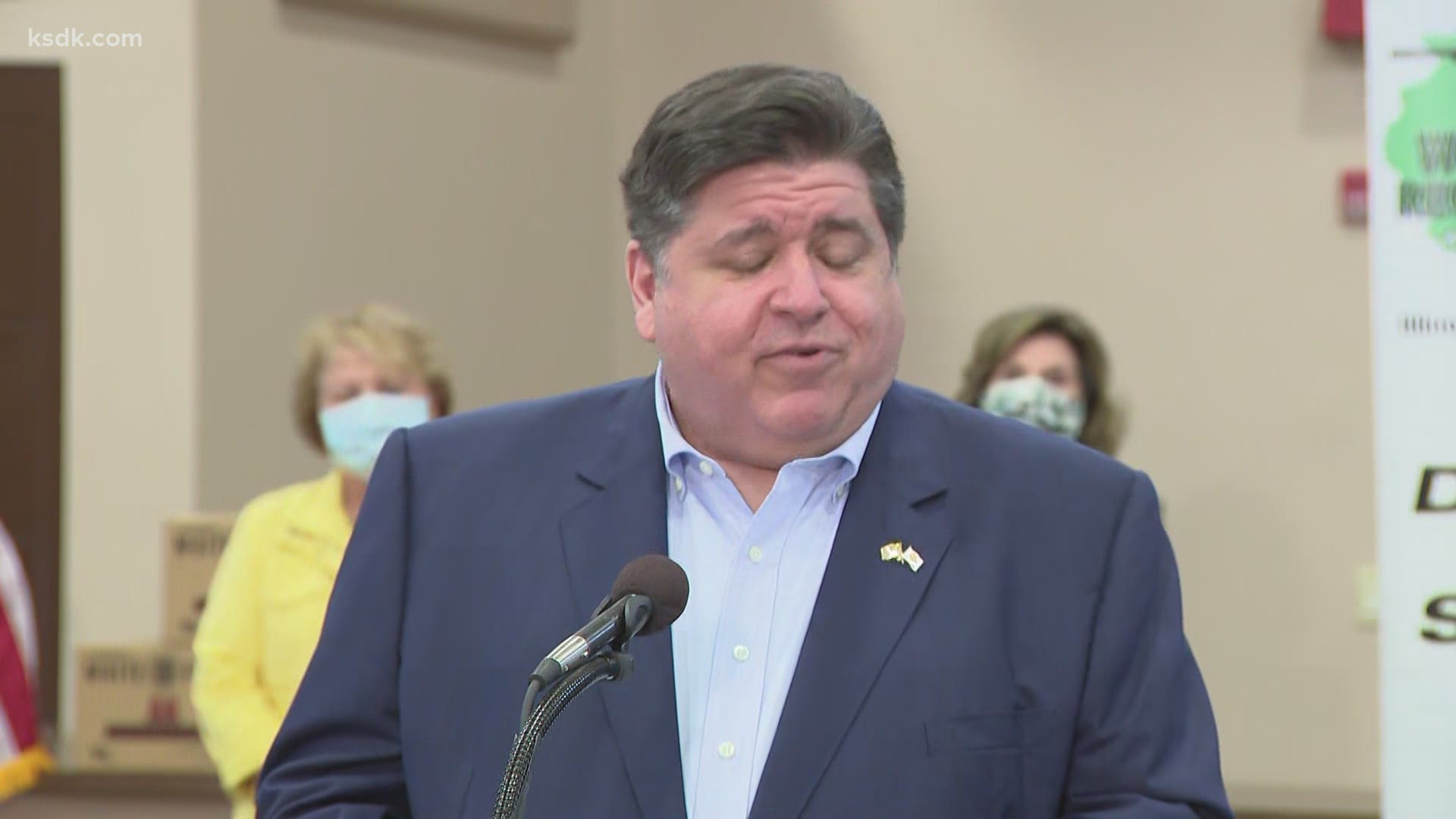 Pritzker visited Sparta, Illinois Tuesday afternoon
