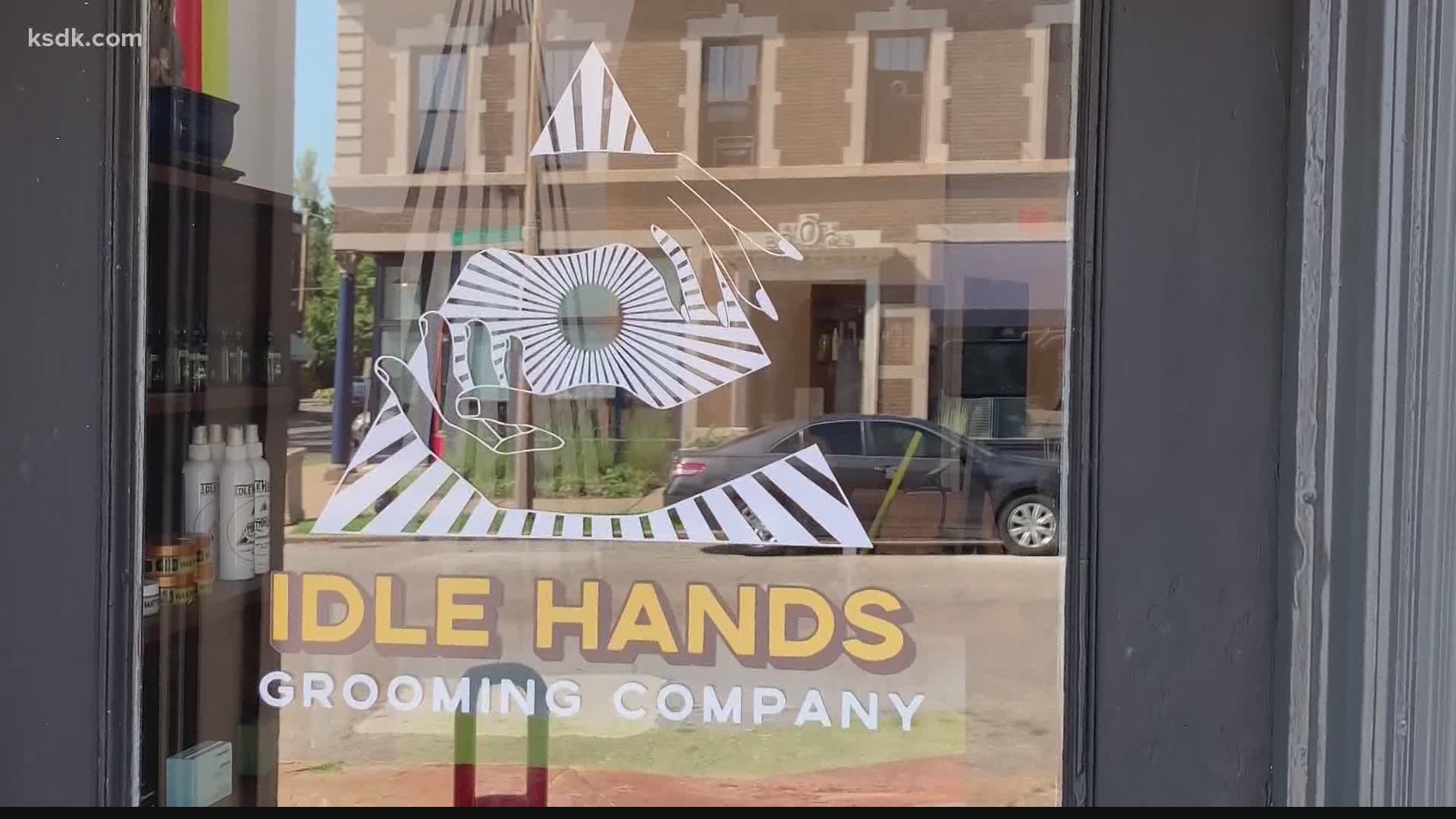The pandemic has created hardship for a lot of local businesses, but Idle Hands Grooming Company was able to open in the midst of it all.