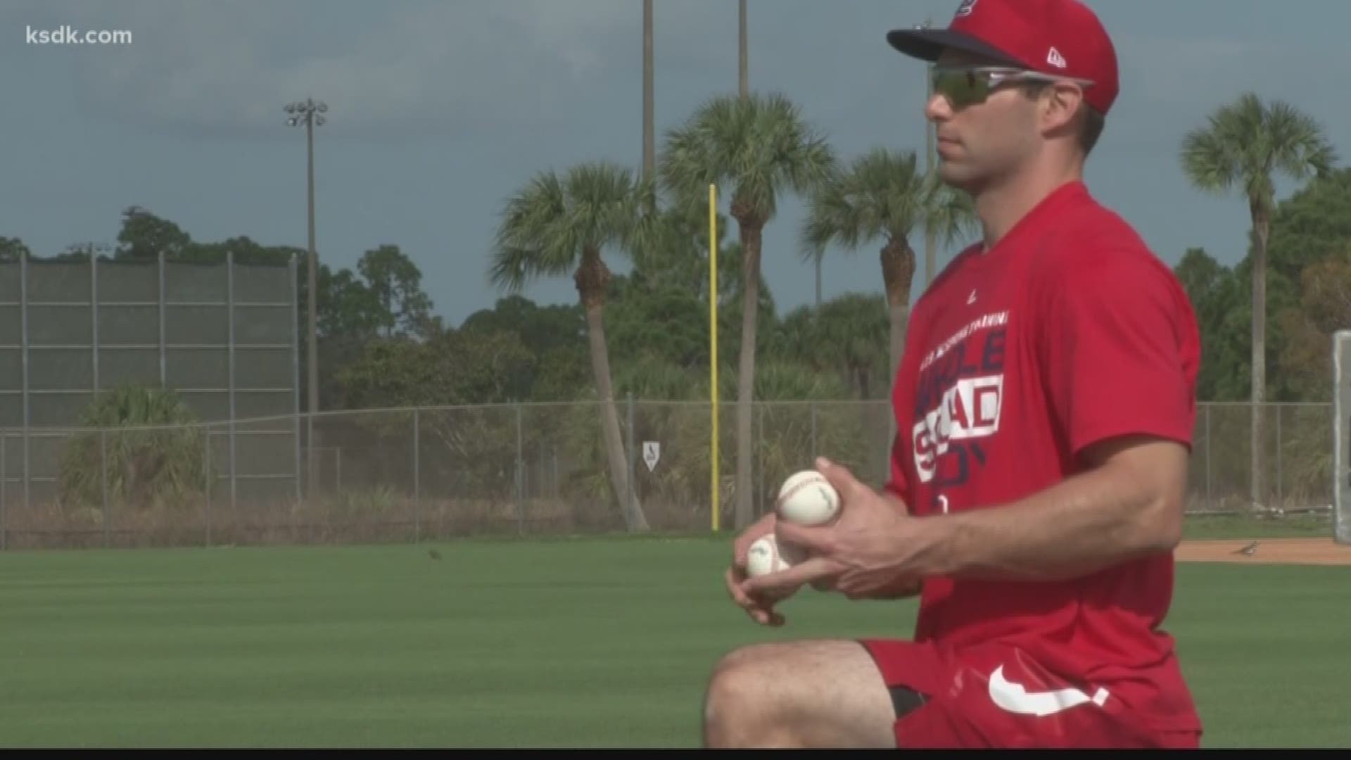 The new Cardinals star is already in Jupiter getting ready for the season.