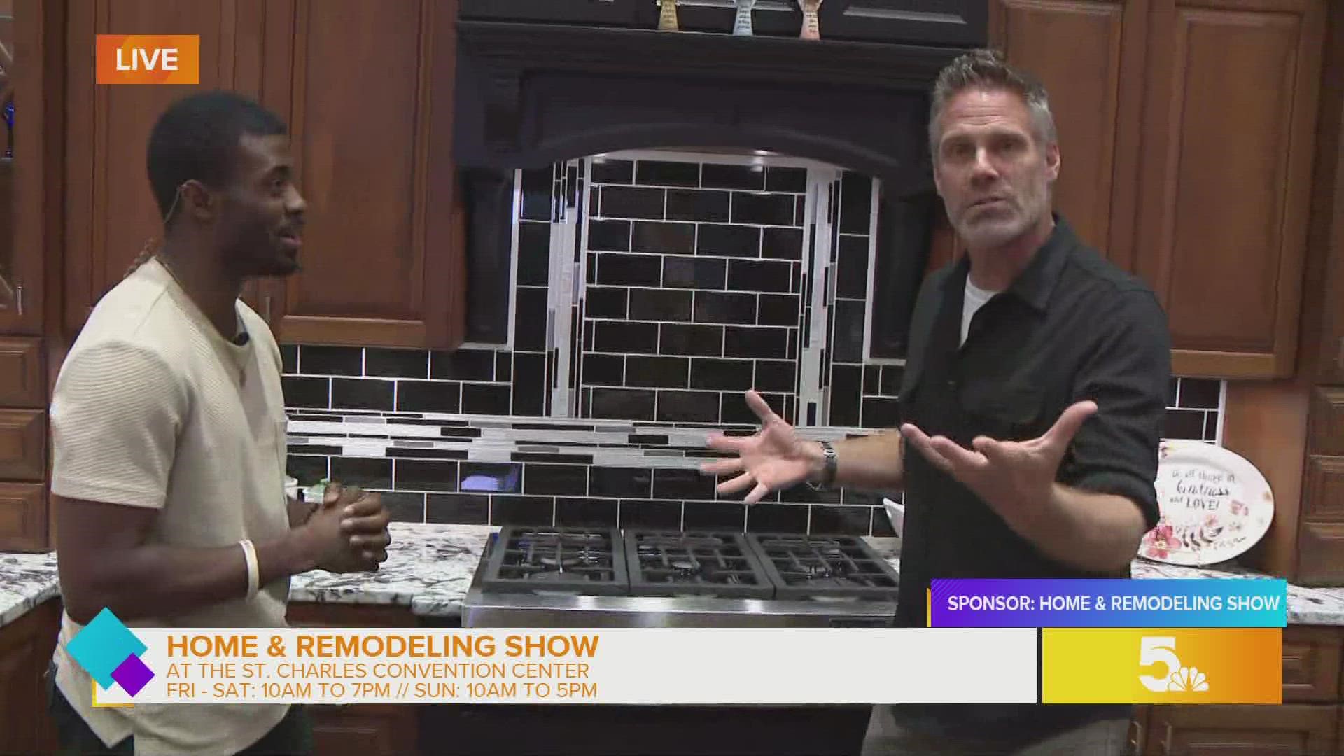 Malik previews this weekend's event with Jeff Devlin, TV star and licensed contractor, at the St. Charles Convention Center.