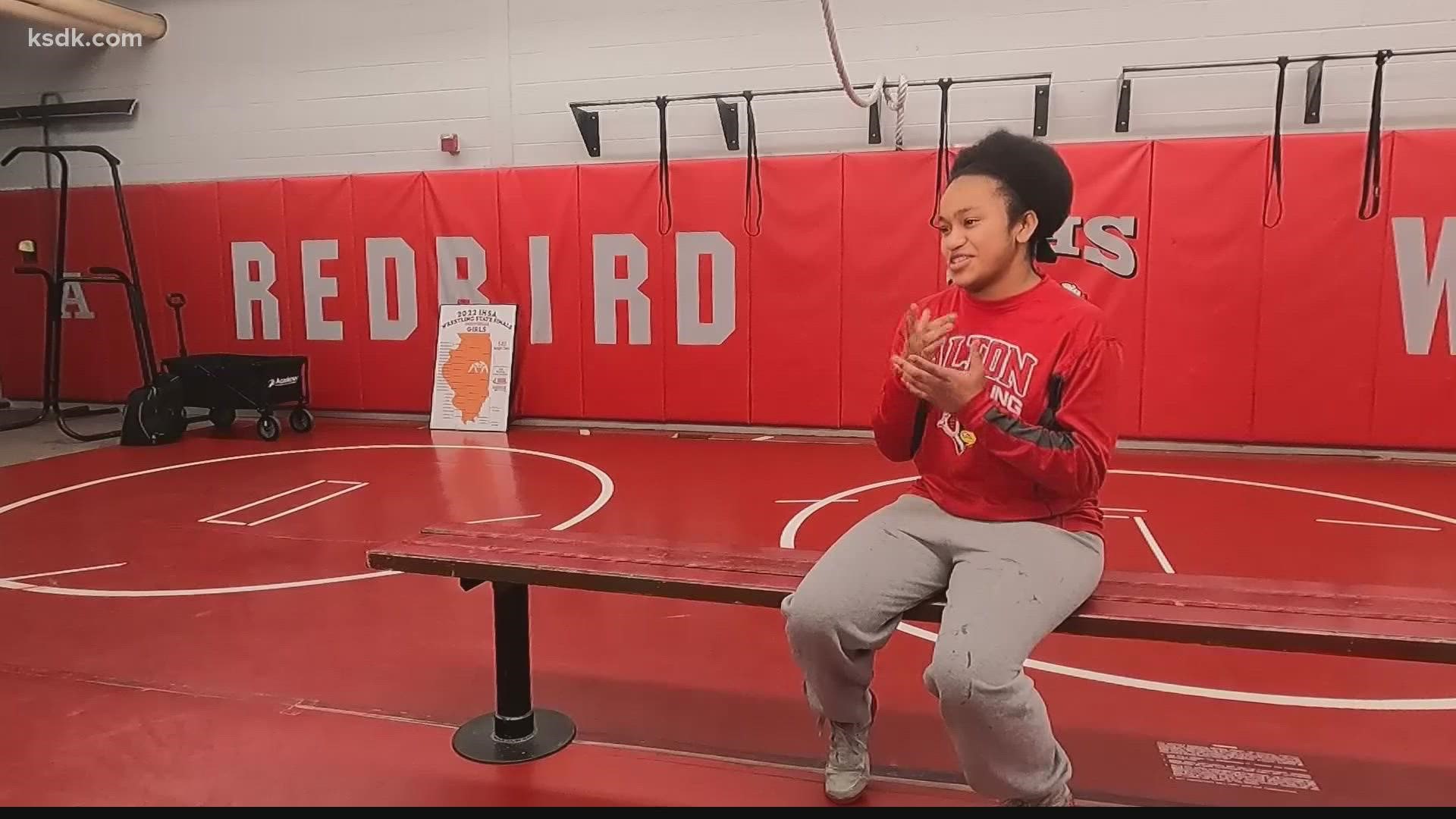 Eric Roberson has poured his heart into the Alton High School Red Birds wrestling program. He's seen his fair share of talent, but none like junior Antonia Phillips.