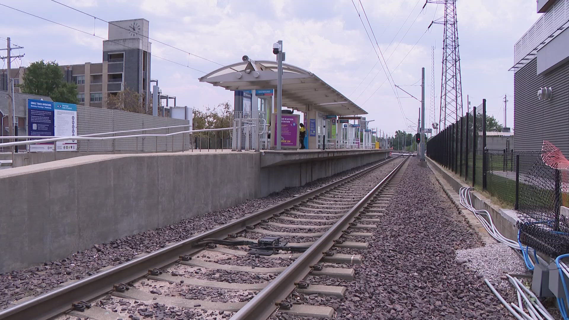 Manned security will manually operate the new gates until a fare collection system is installed and integrated with the gating system.