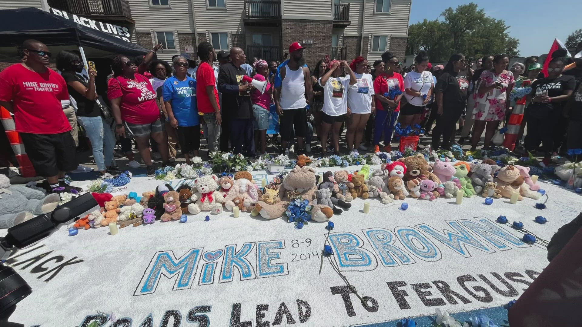 Friday marks 10 years since the death of Michael Brown. The community held events in the Ferguson area marking the day, including a Unity Walk and moment of silence.