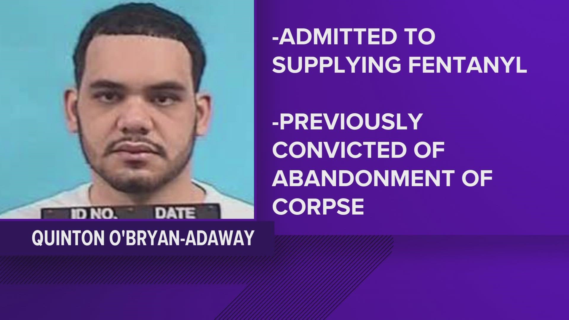 Quinton O'Bryan Adaway will be sentenced in January, and both prosecutors and defense have agreed to recommend a 10-year prison sentence.