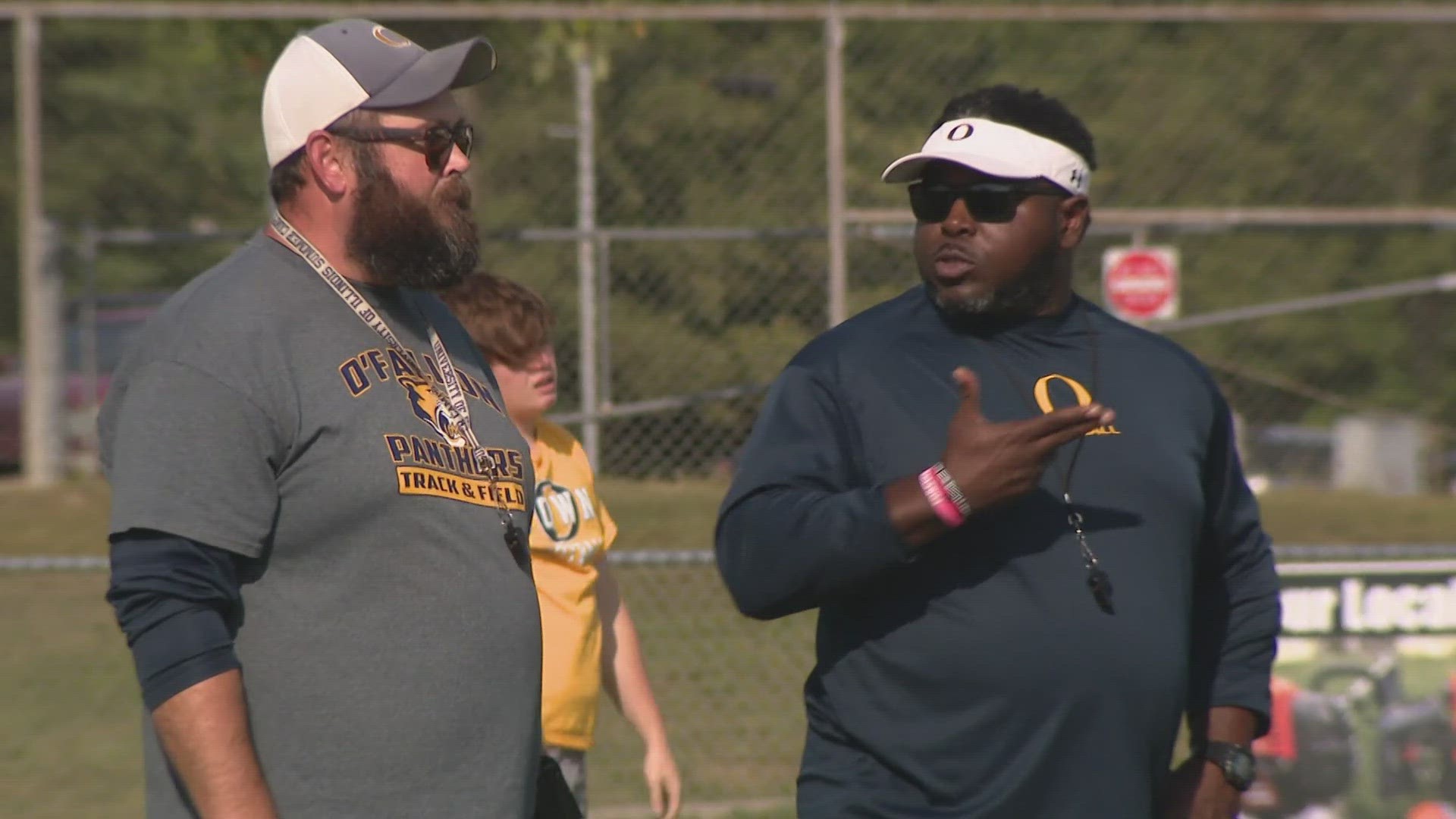 Tackle Hunger happened in O'Fallon, Illinois, Friday. This game starred Edwardsville at O'Fallon.