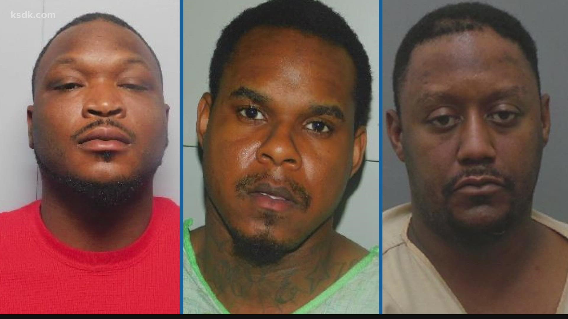 Lorenzo Bruce Jr., Cartez Beard, and Deangelo Higgs are charged in Thursday night's shooting