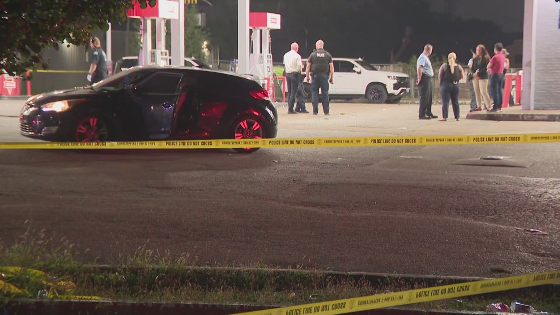 Woman shot outside north St. Louis gas station | ksdk.com