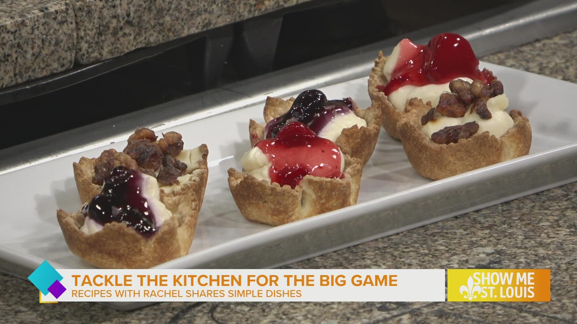 Tackling those game day eats does not have to be complicated! Rachel Tritsch of Recipes with Rachel shares a simple, sweet treat for game day.