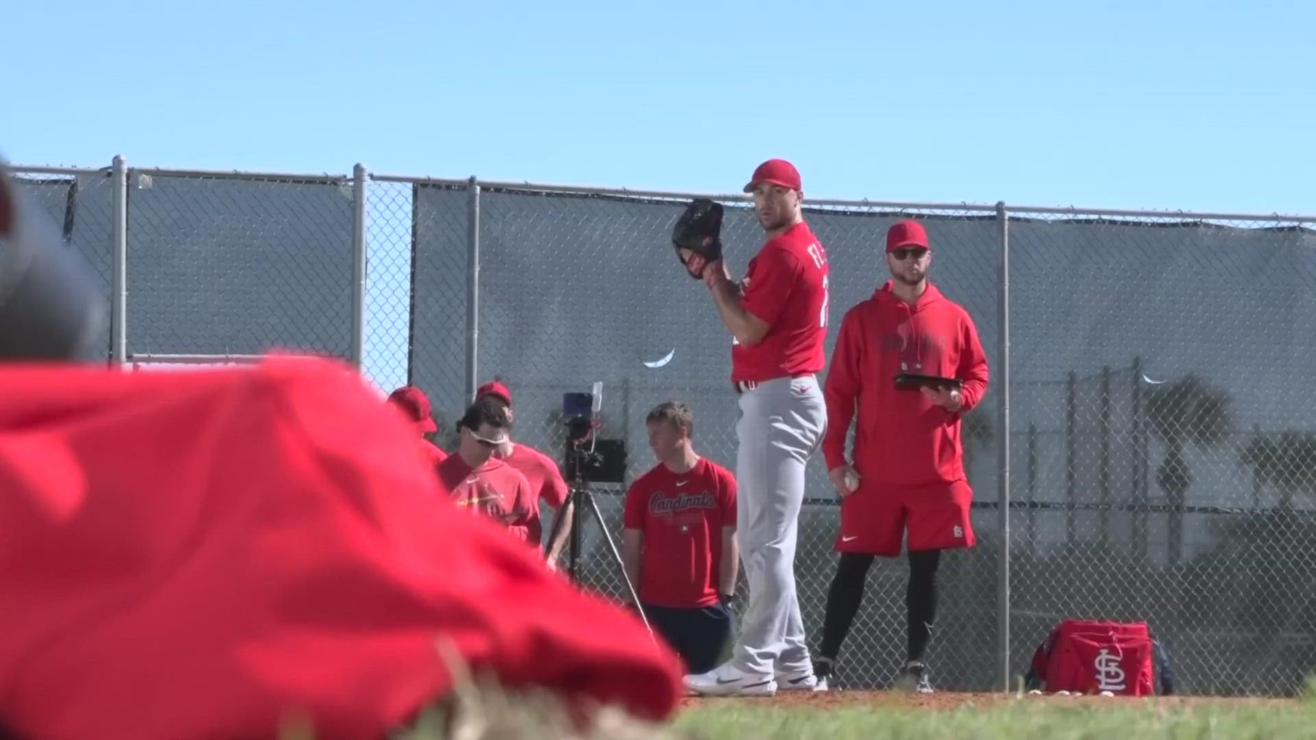 The St. Louis Cardinals have their first spring training game Feb. 25. Training wraps up the end of March.