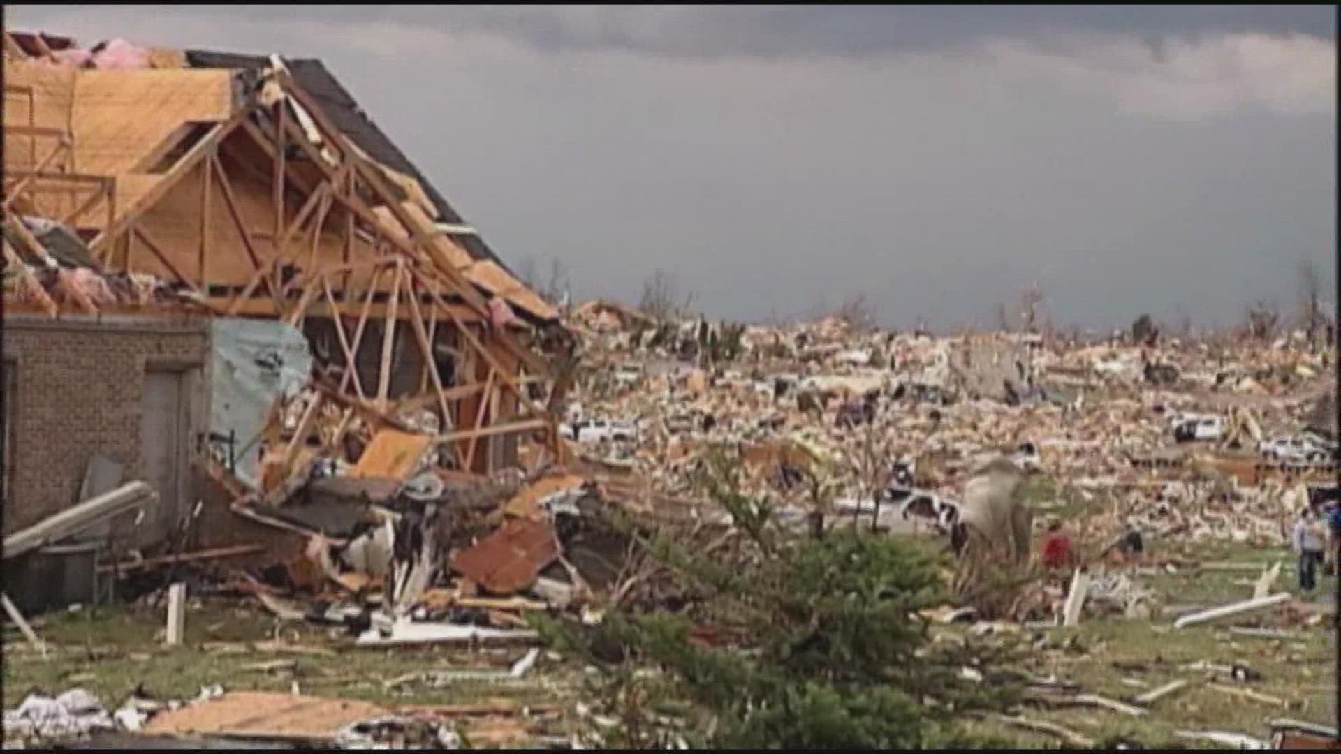 In 2013, a series of tornadoes touched down all over the midwest, wreaking havoc. This includes 5 tornadoes that touched down Illinois, causing damage in many areas.