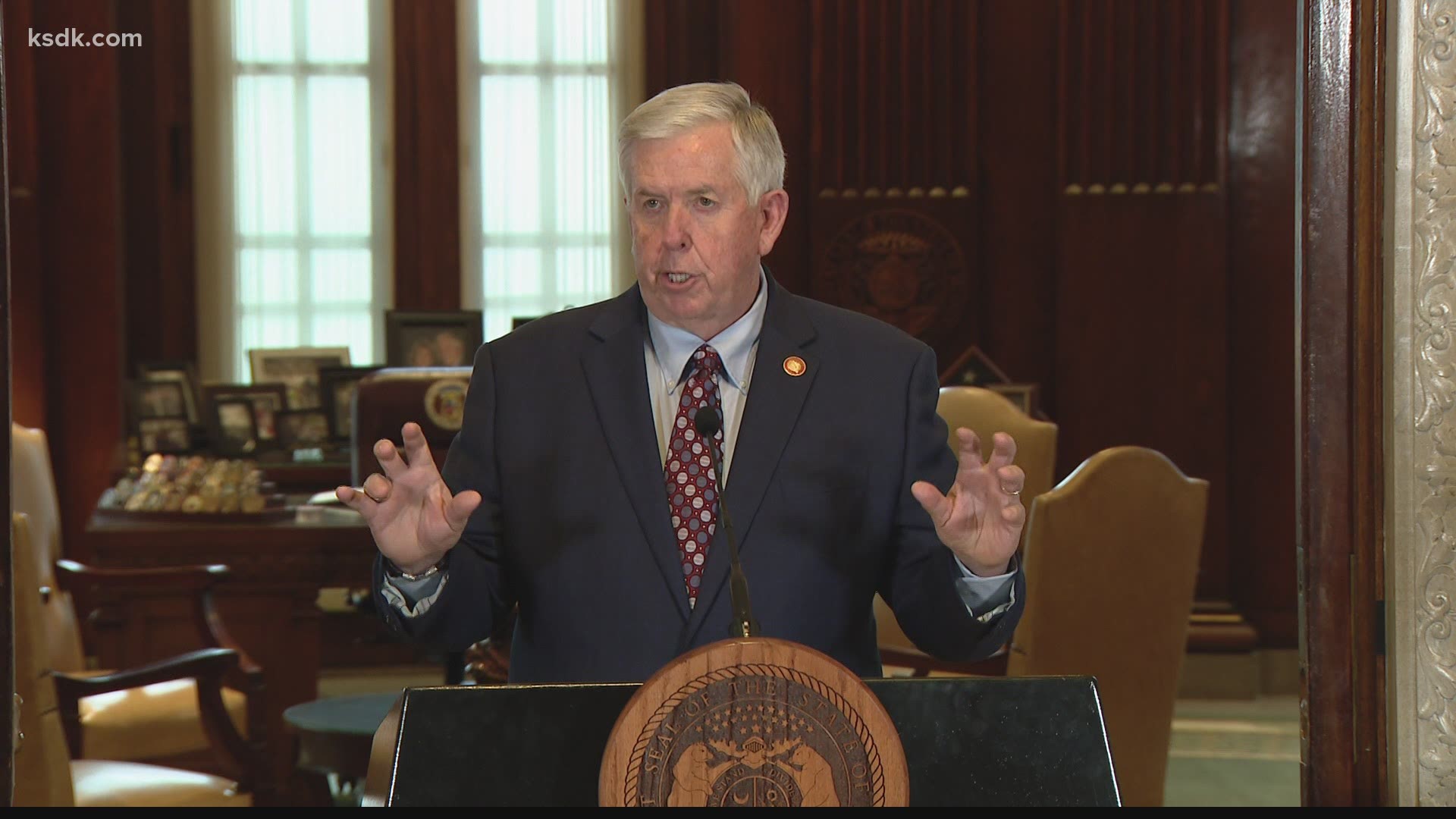Once the sites are up and running, Gov. Parson said the sites have the capability to provide up to 2,500 doses per day, per team