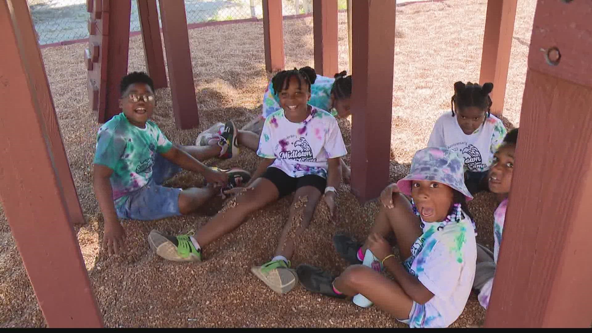 The children from Midtown Community Services Summer Day Camp were the latest to call for an end to the violence.