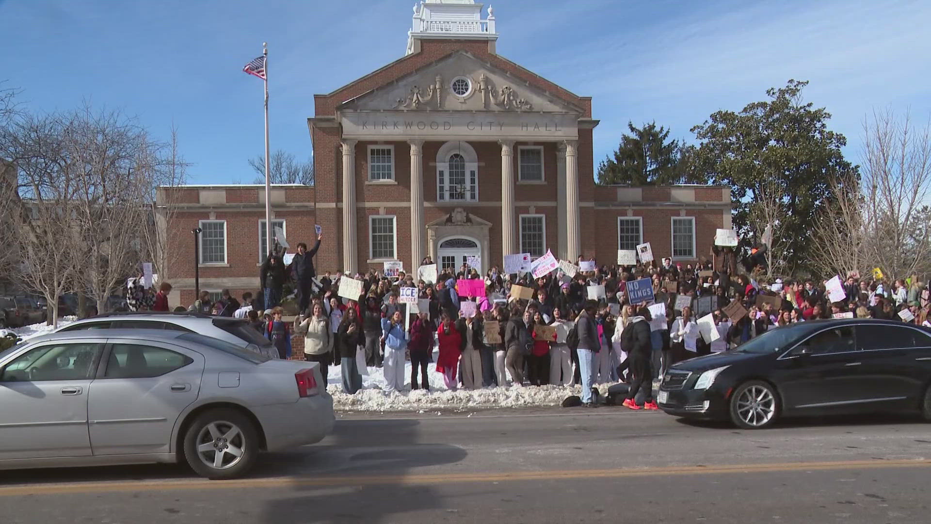 Demonstrators brave the cold, gather across the country to protest ICE ...