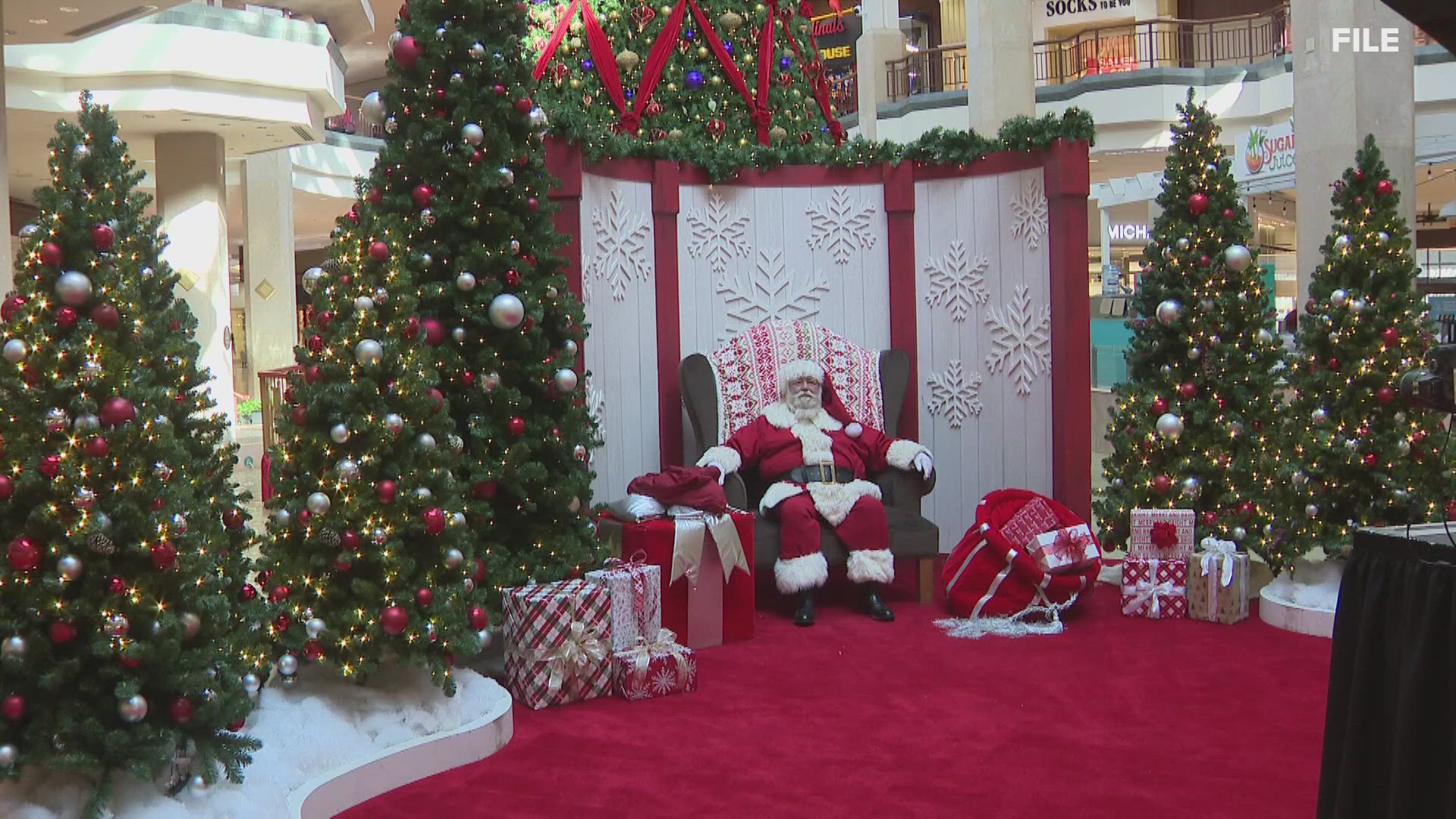 Santa Claus has a packed schedule. Starting Wednesday, he's back at St. Louis-area malls for holiday photo opportunities.