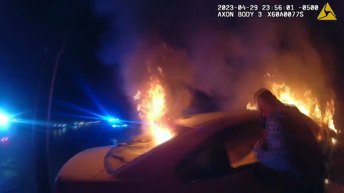 Body cam video shows police clearing teen party minutes before arriving at deadly crash
