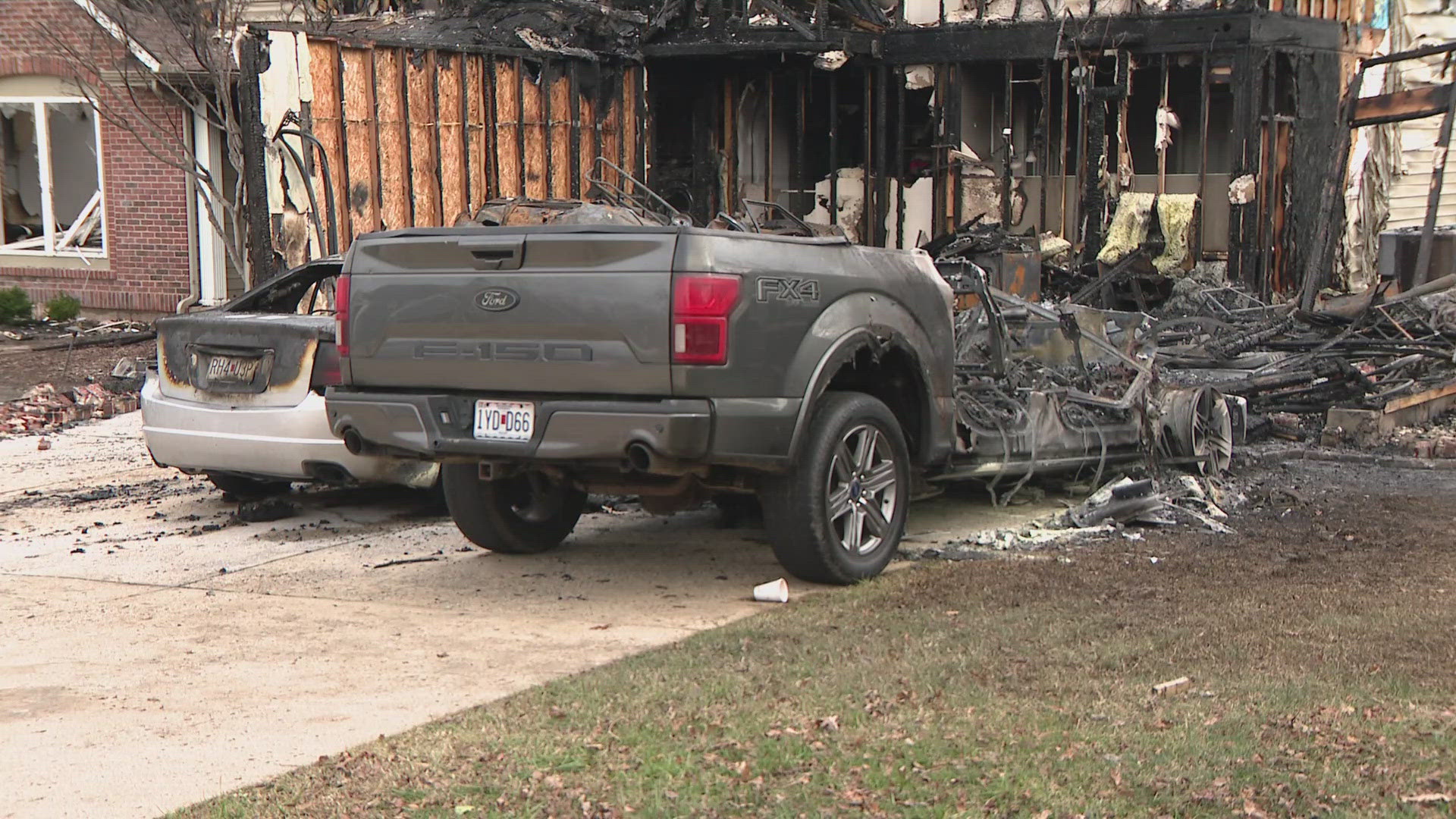 A neighbor told 5 On Your Side that they saw the fire start with a pick-up truck parked in the driveway before spreading to the garage.