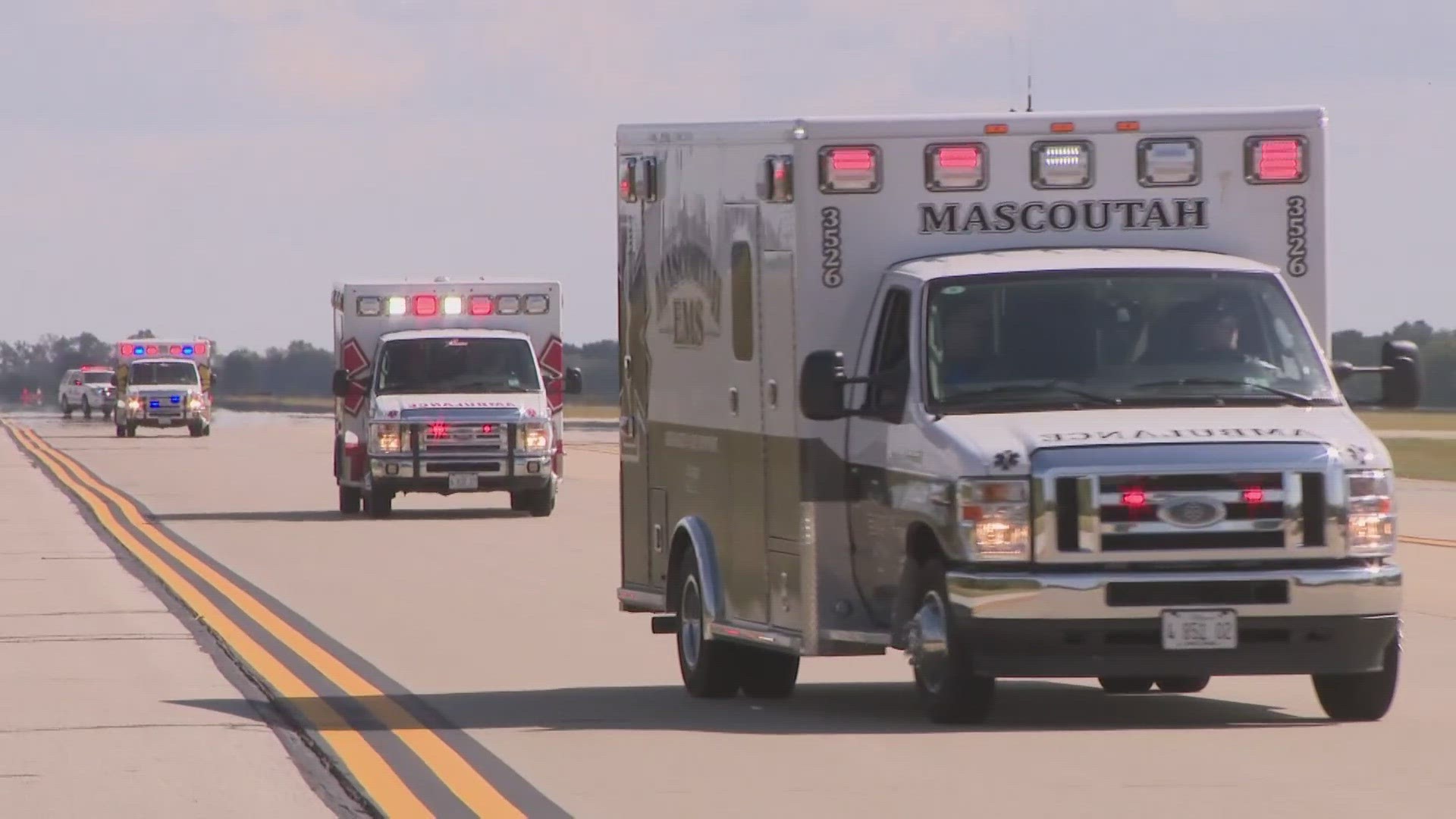 A Metro East airport has reopened tonight after closing for roughly three hours this afternoon for a simulated crash of an airliner. It's part of training.