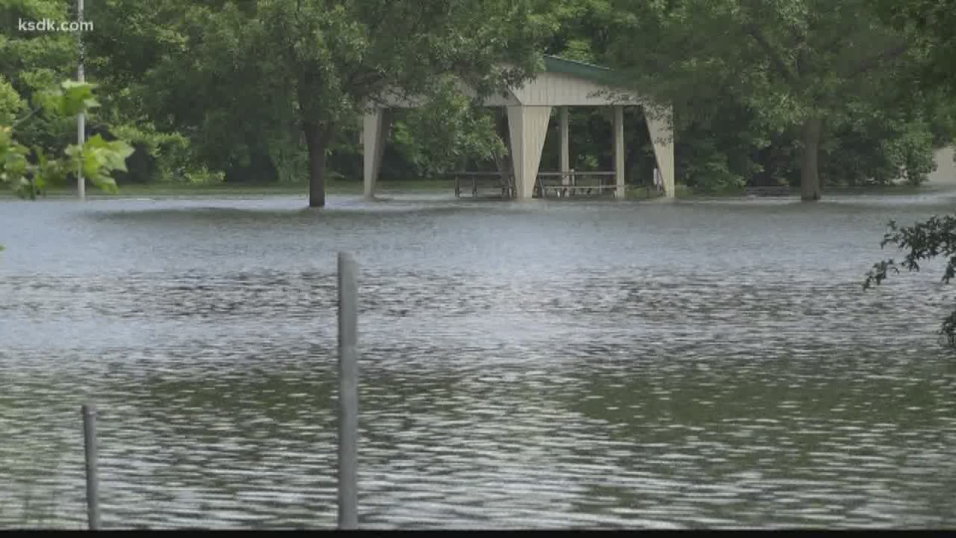 The Meramac River is expected to crest at 42 feet on Thursday. That is only three feet below the flood of '93.