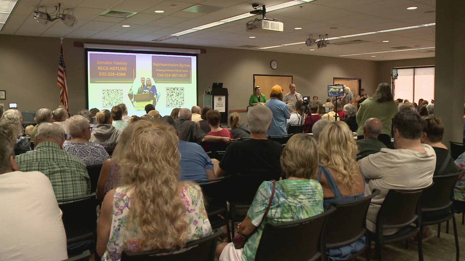 Rep. Tricia Byrnes hosted a town hall on Saturday to ensure victims know what comes next, now that the Radiation Exposure Compensation Act has passed.